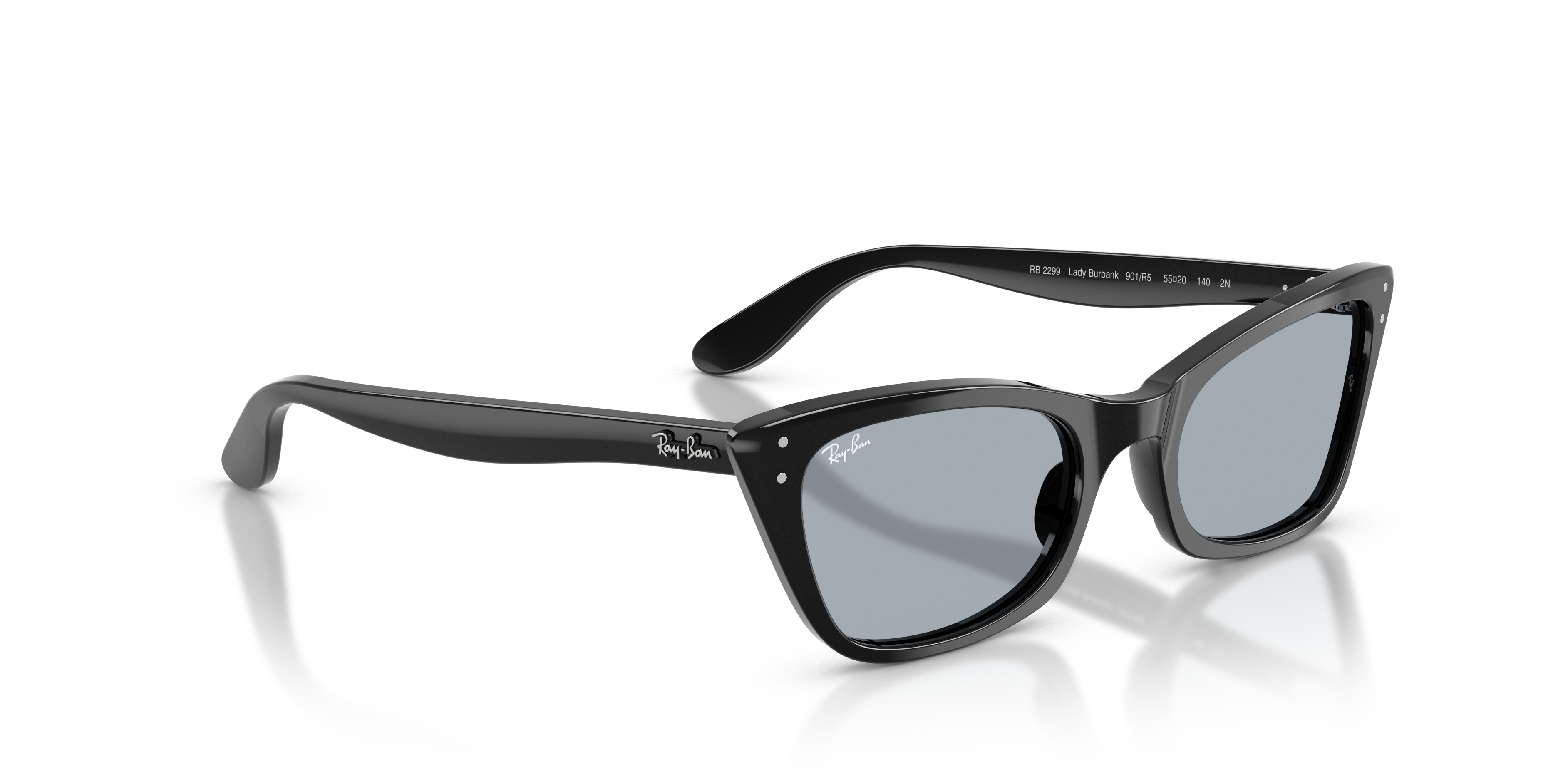 WOMEN'S SUNGLASSES RAY-BAN RB 2299 LADY BURBANK 901/31 BLACK CALIBER 52 