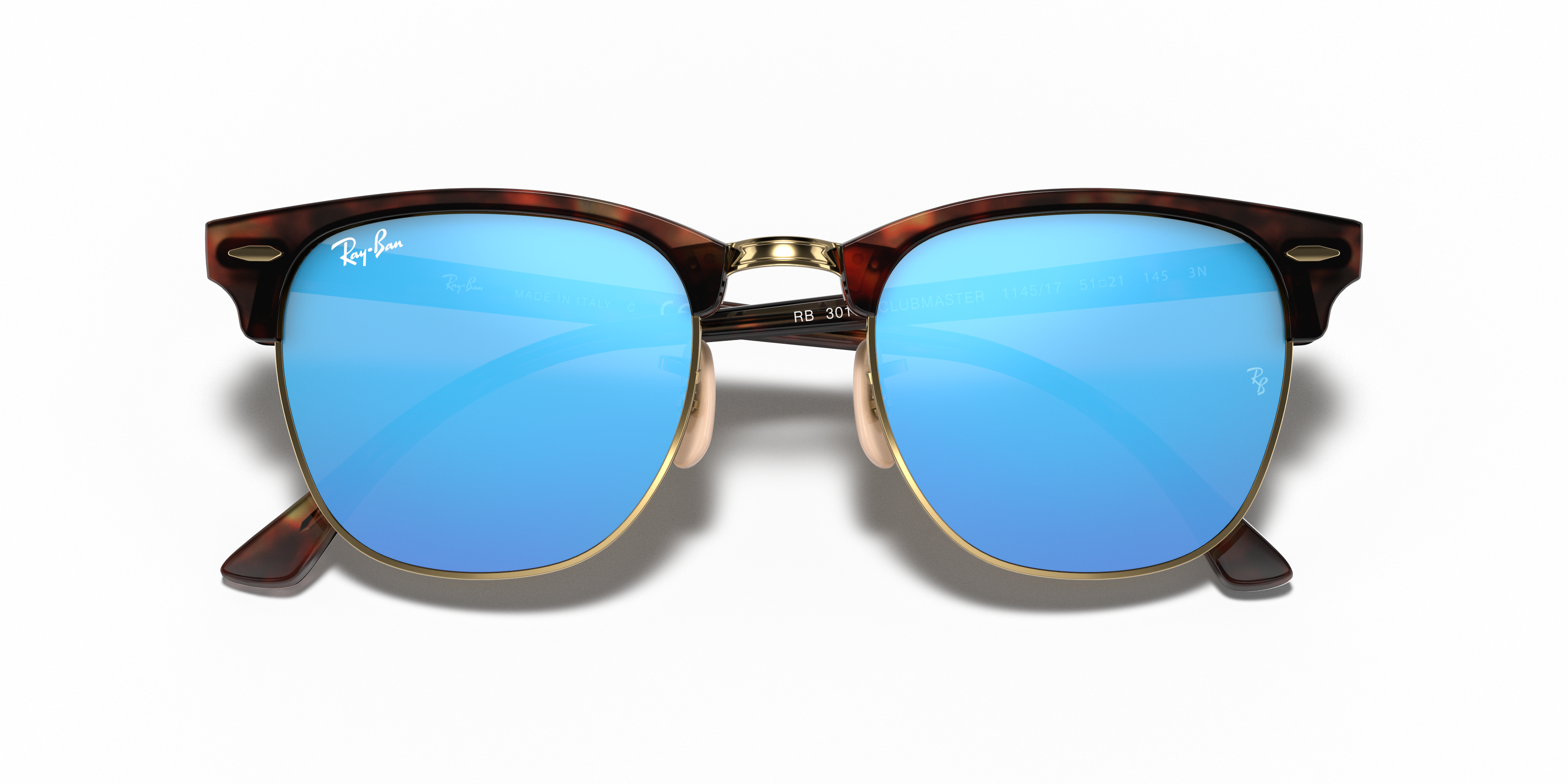 Occhiali da Sole Ray-Ban Clubmaster Marroni Originali - Modello 0RB301