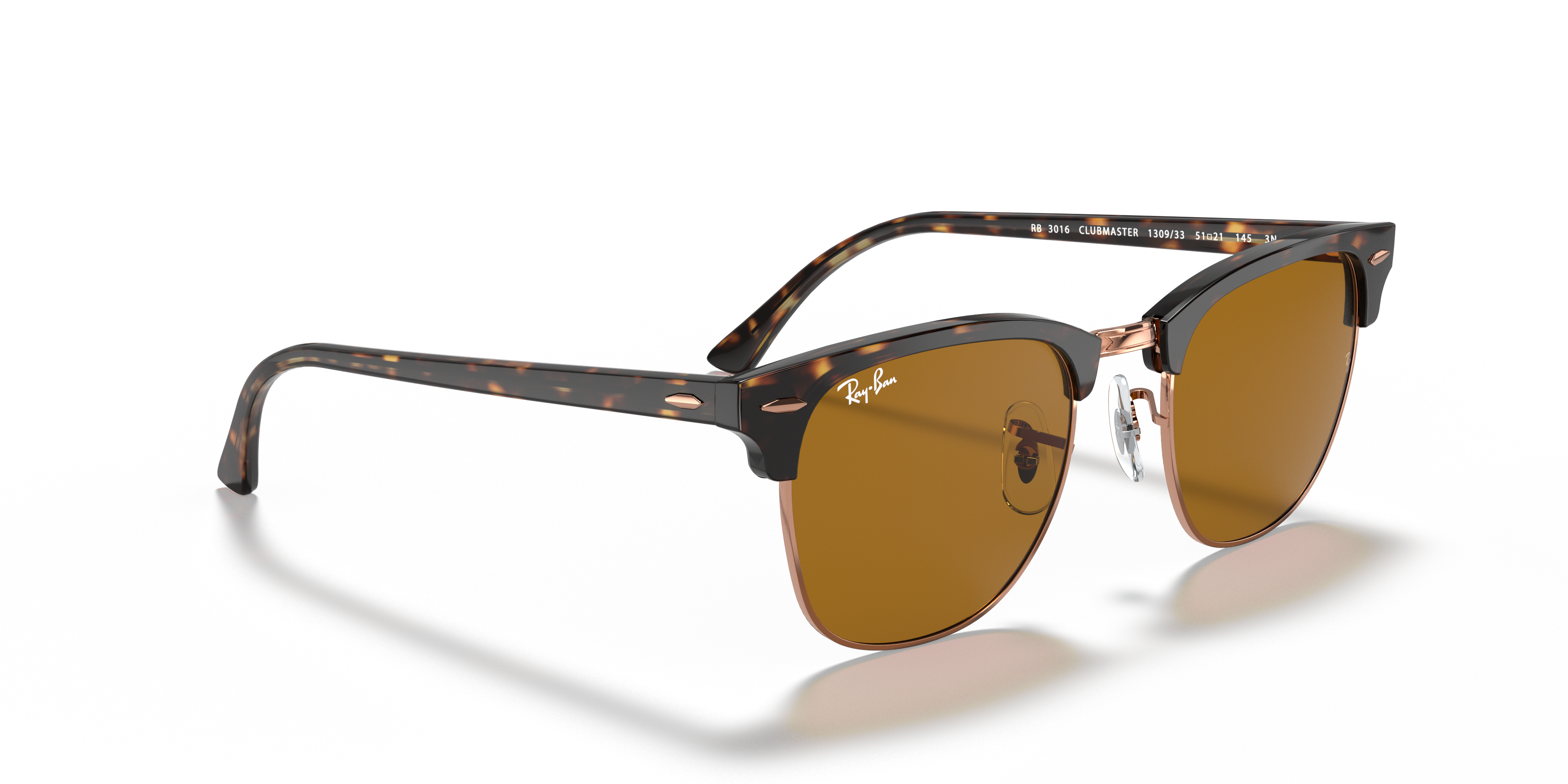 Occhiali da Sole Ray-Ban Clubmaster Marroni Originali - Modello 0RB301