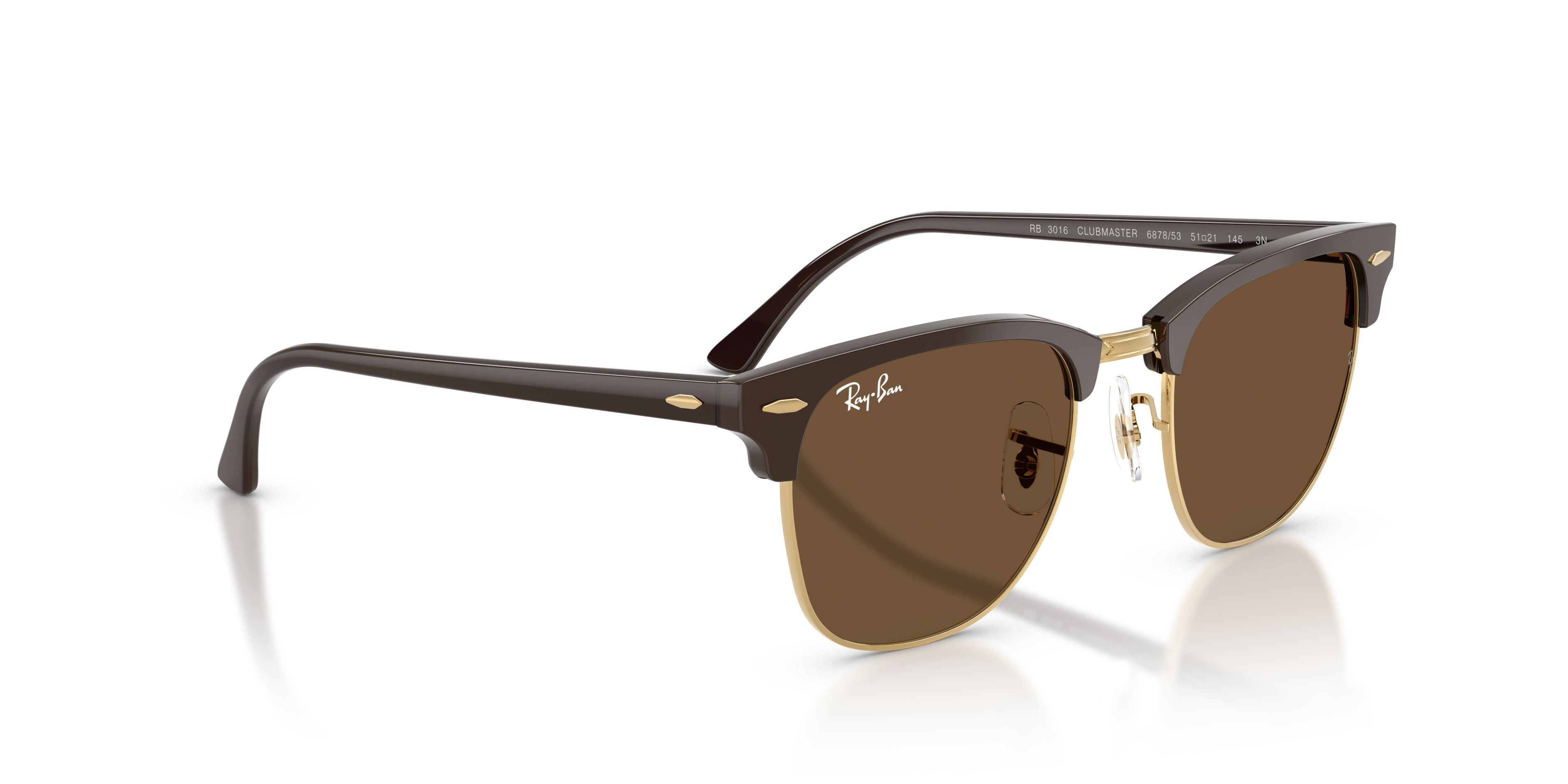 Occhiali da Sole Ray-Ban Clubmaster Marroni Originali - Modello 0RB301
