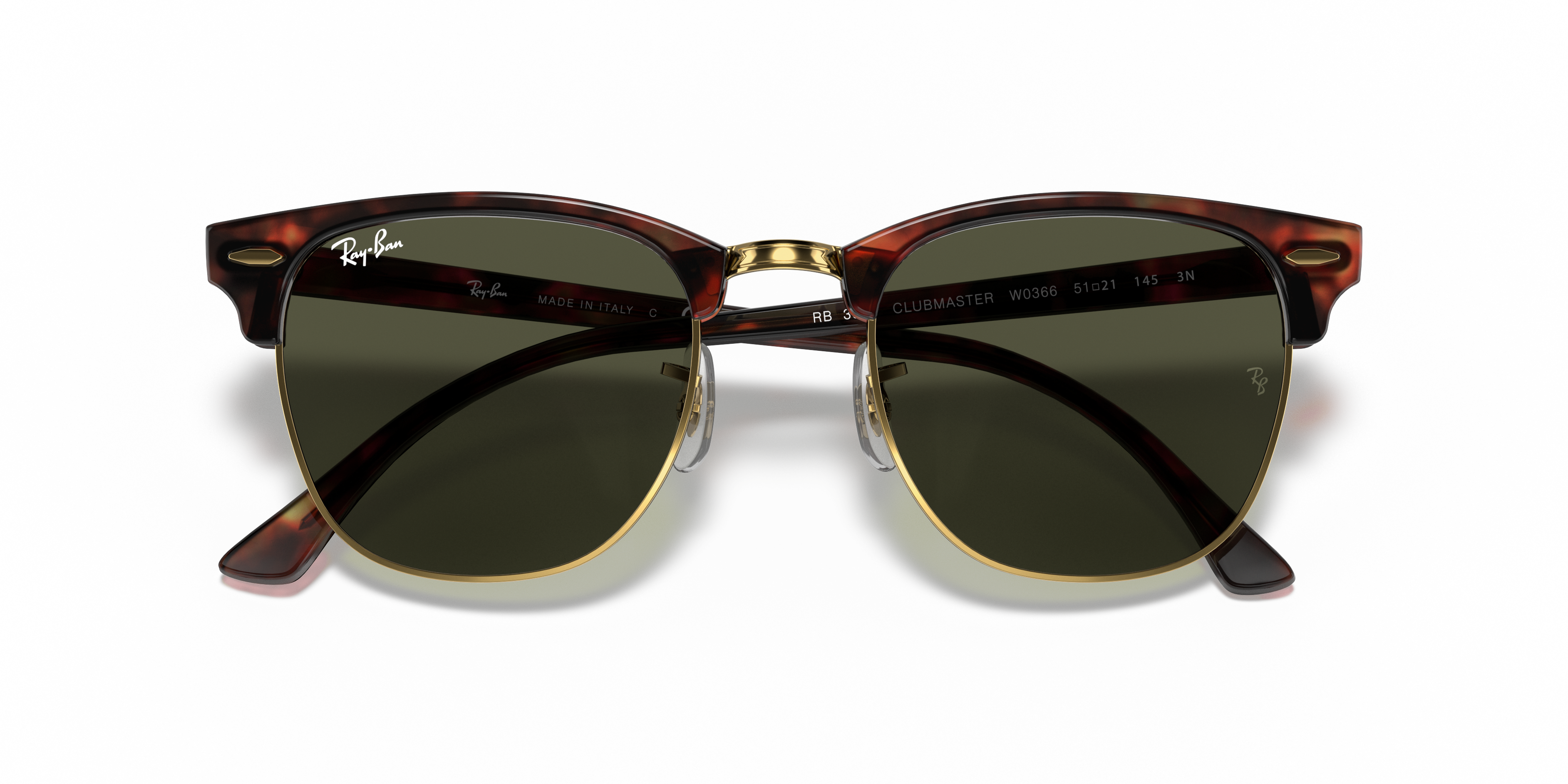 Occhiali da Sole Ray-Ban Clubmaster Marroni Originali - Modello 0RB301