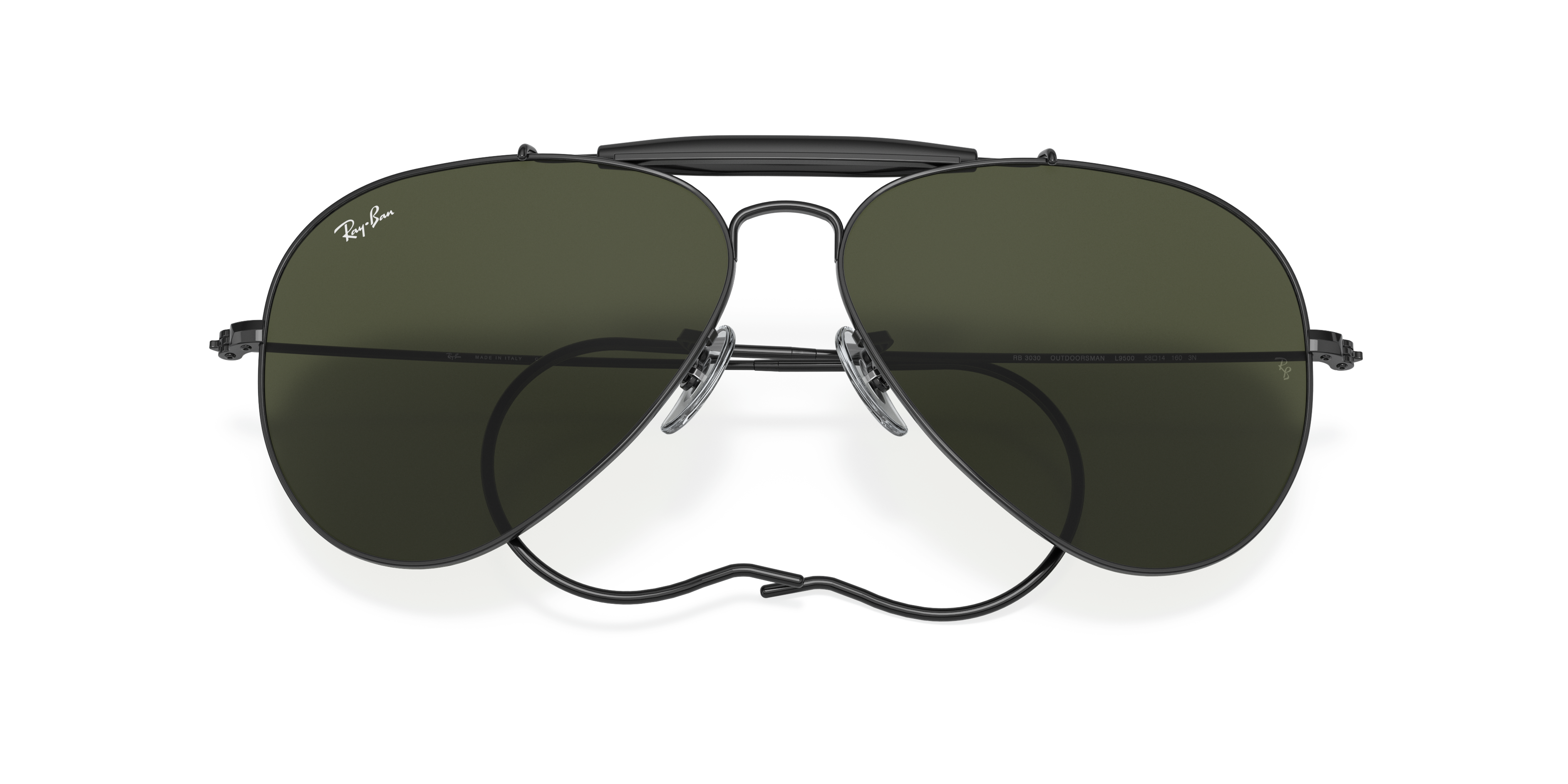 Occhiali da Sole Ray-Ban Outdoorsman I Neri 0RB3030 Originali