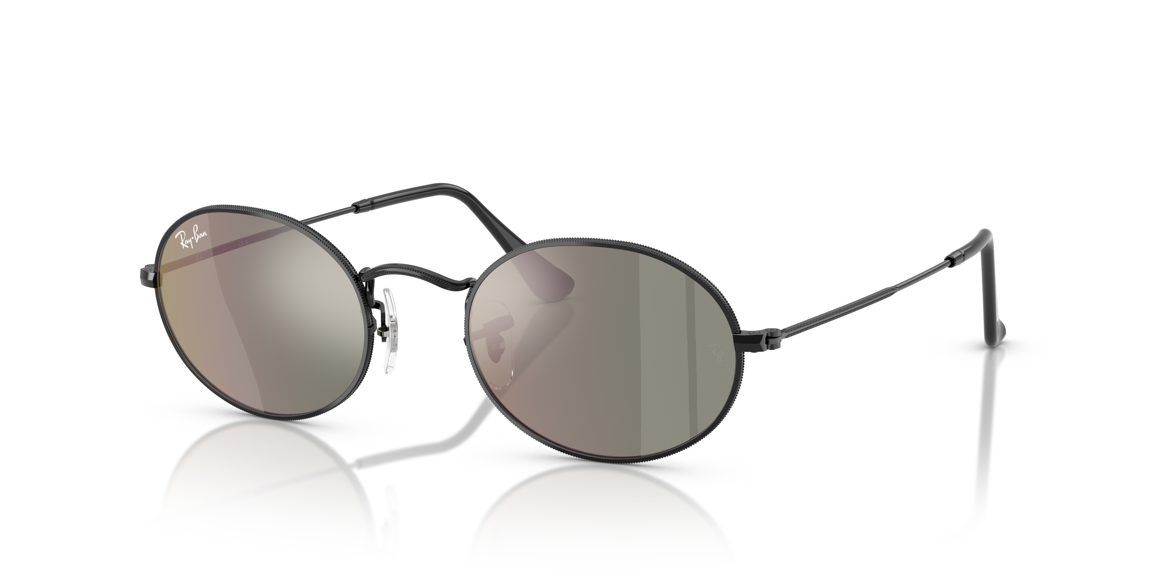 UNISEX SUNGLASSES RAY-BAN RB 3547N OVAL 001 GOLD CALIBER 48 