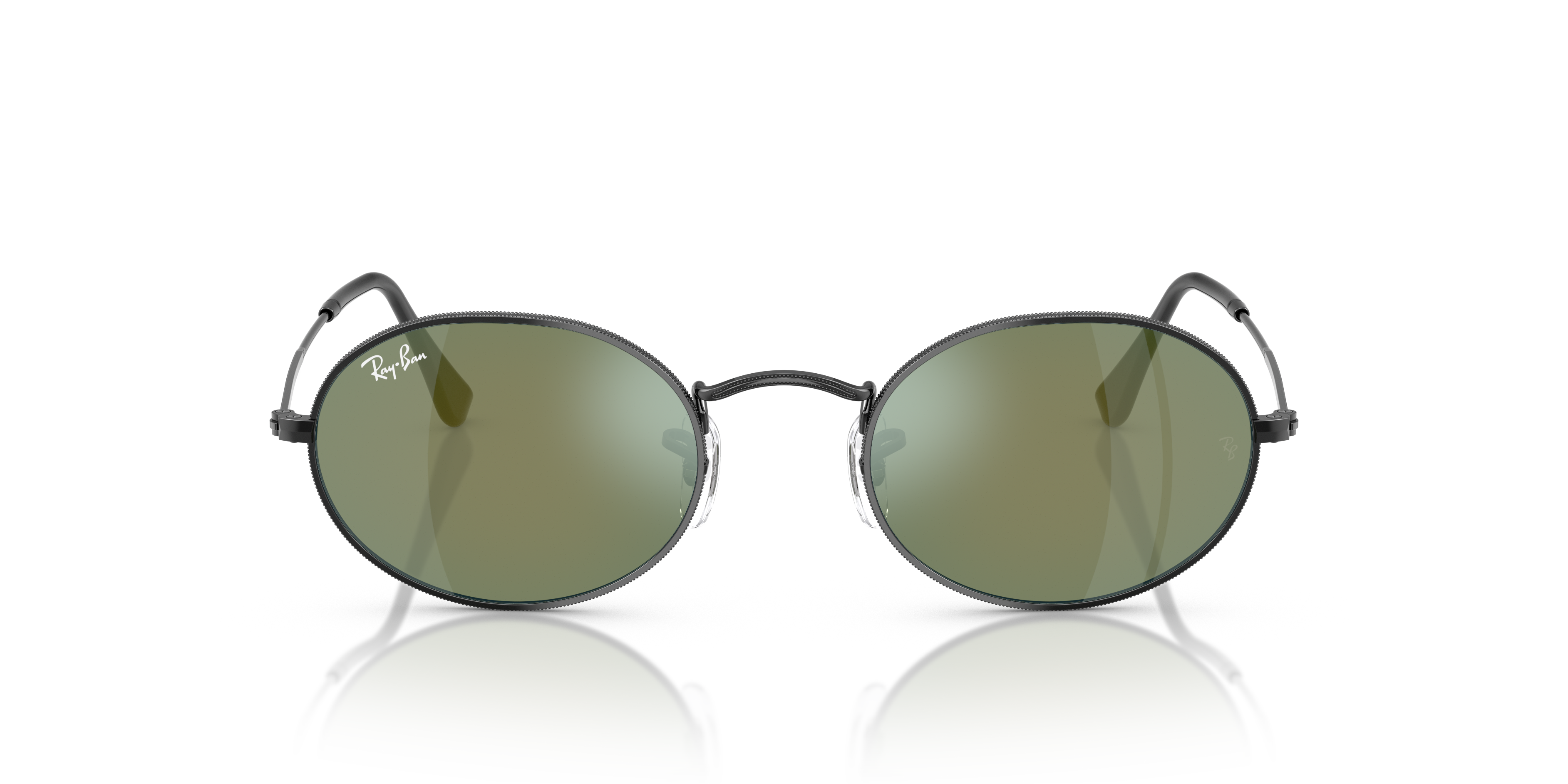 UNISEX SUNGLASSES RAY-BAN RB 3547N OVAL 001 GOLD CALIBER 48 