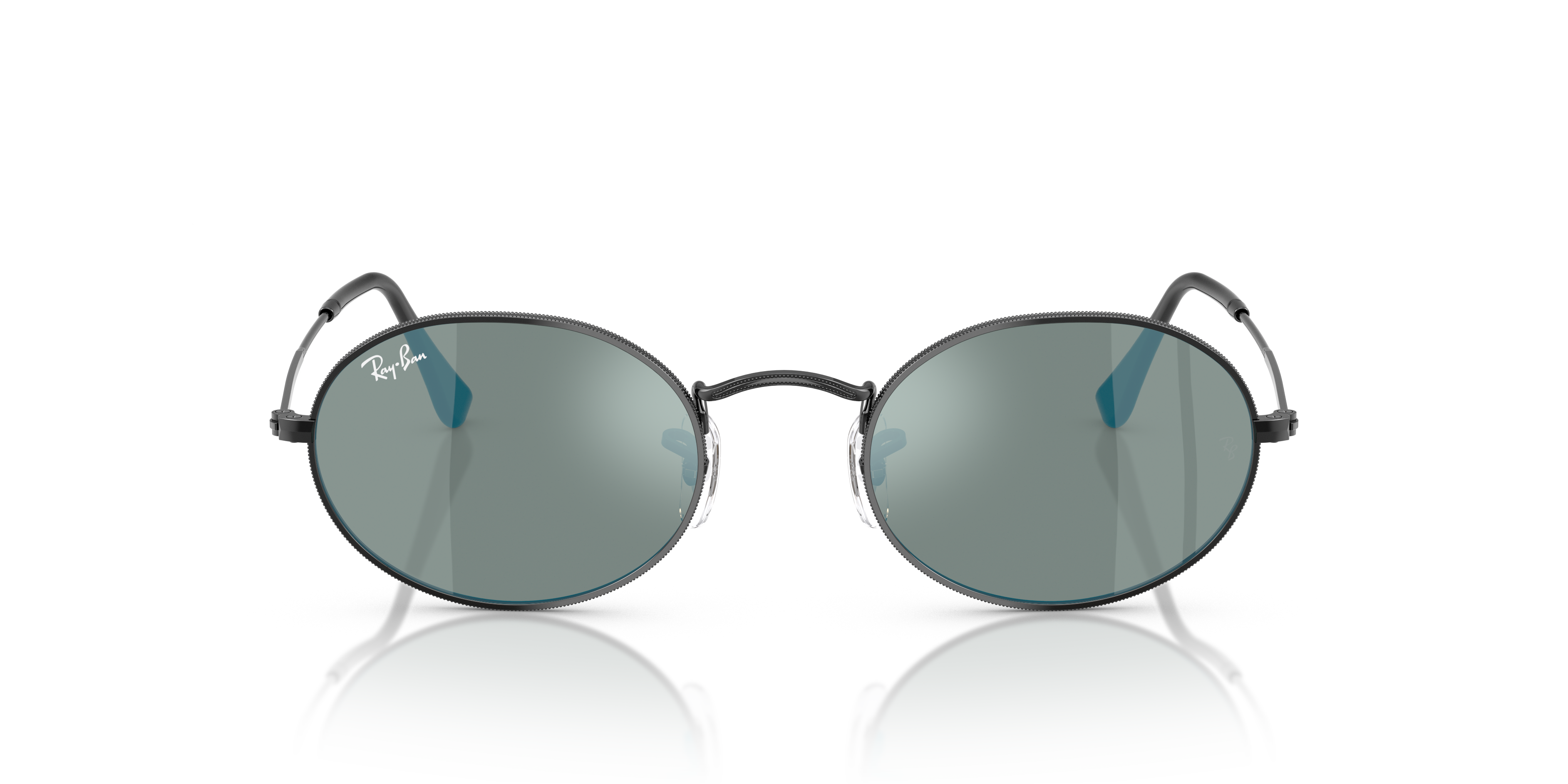 UNISEX SUNGLASSES RAY-BAN RB 3547N OVAL 001 GOLD CALIBER 48 
