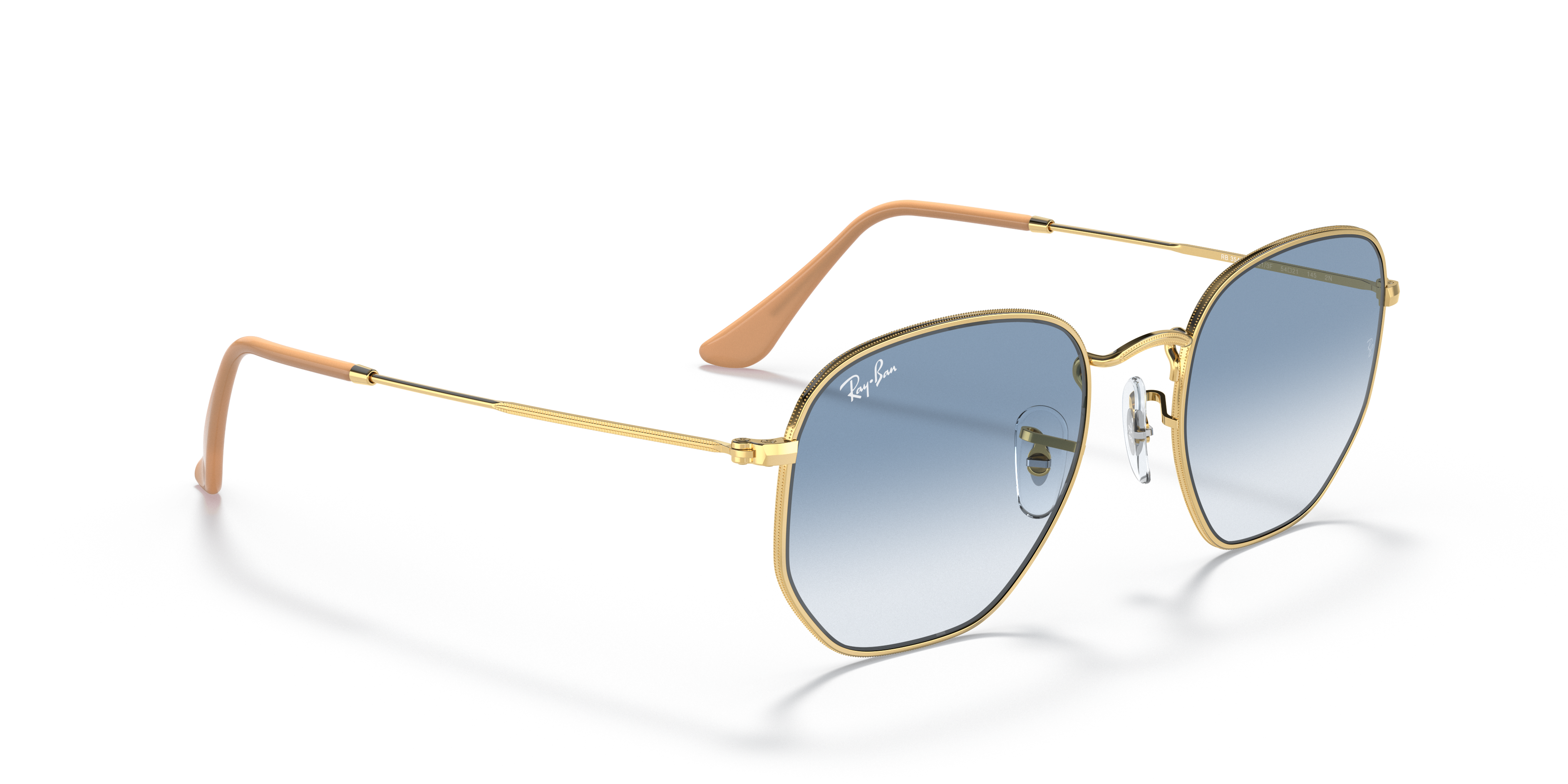 Occhiali da Sole Ray-Ban Hexagonal Arista Gold Unisex - 0RB3548