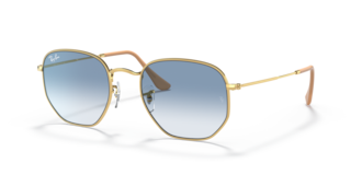 Occhiali da Sole Ray-Ban Hexagonal Arista Gold Unisex - 0RB3548