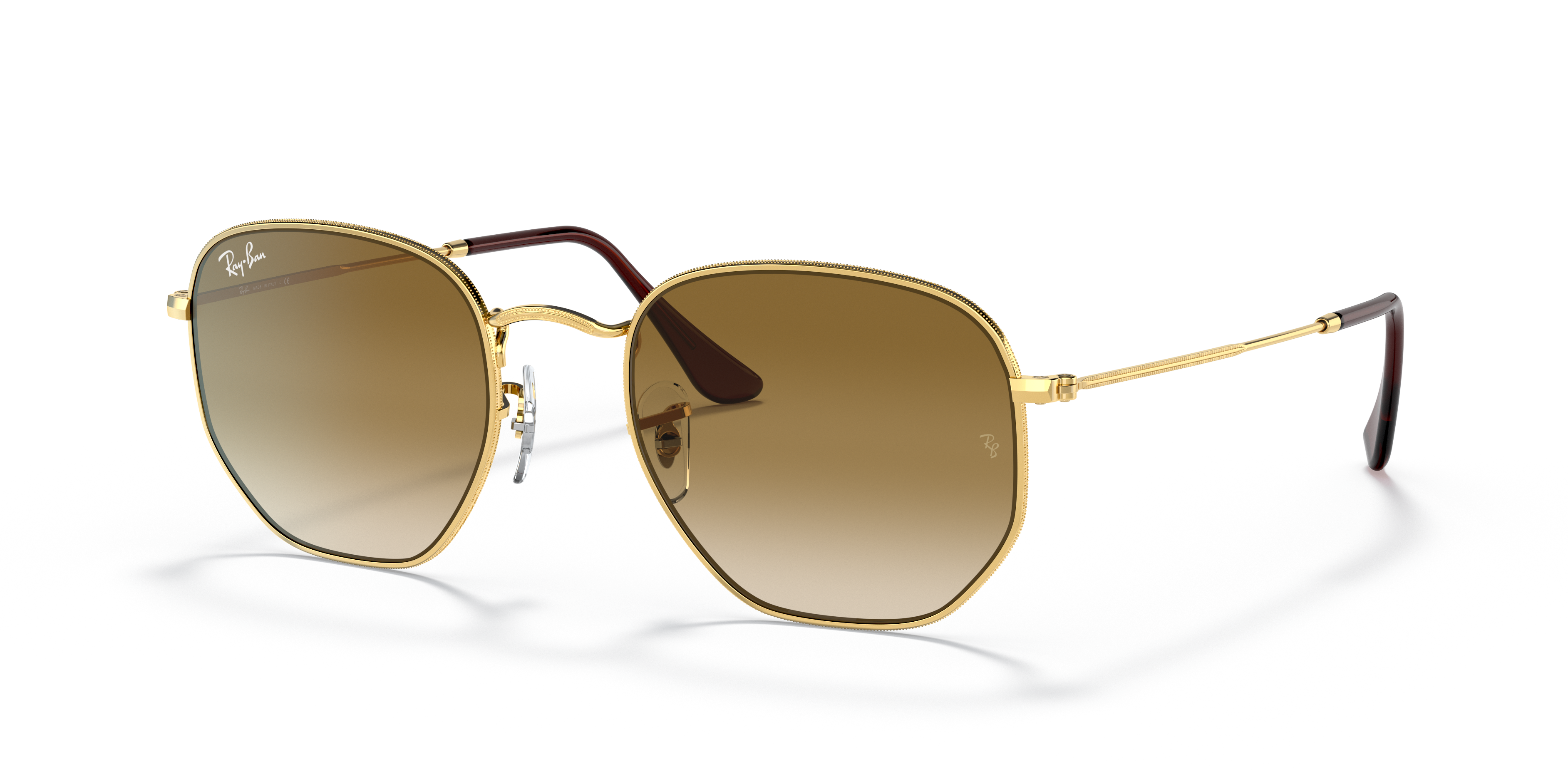 Occhiali da Sole Ray-Ban Hexagonal Arista Gold Unisex - 0RB3548