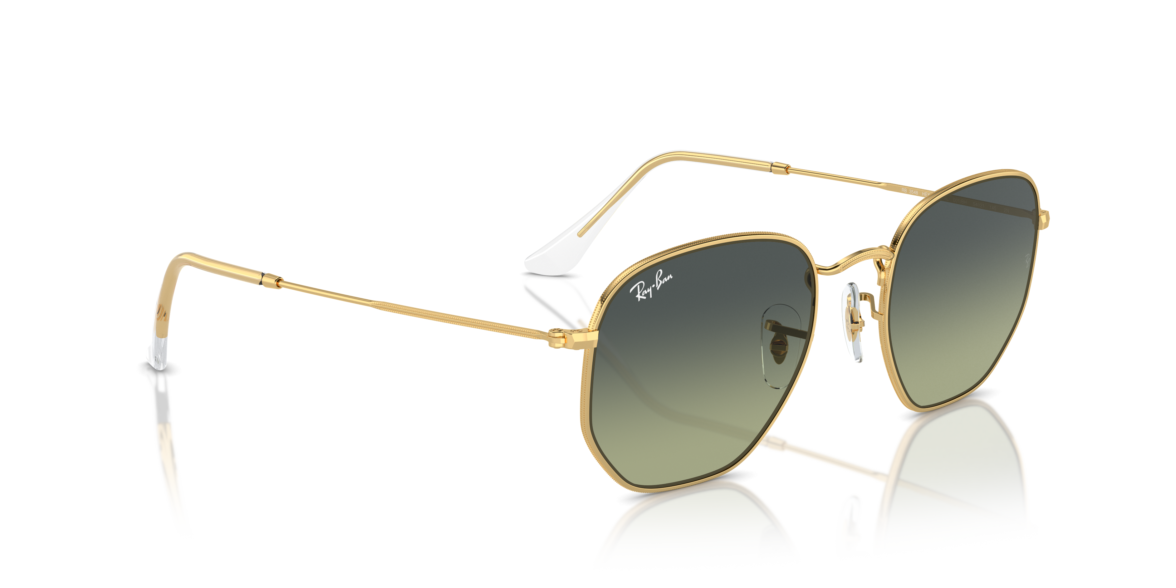 Occhiali da Sole Ray-Ban Hexagonal Arista Gold Unisex - 0RB3548