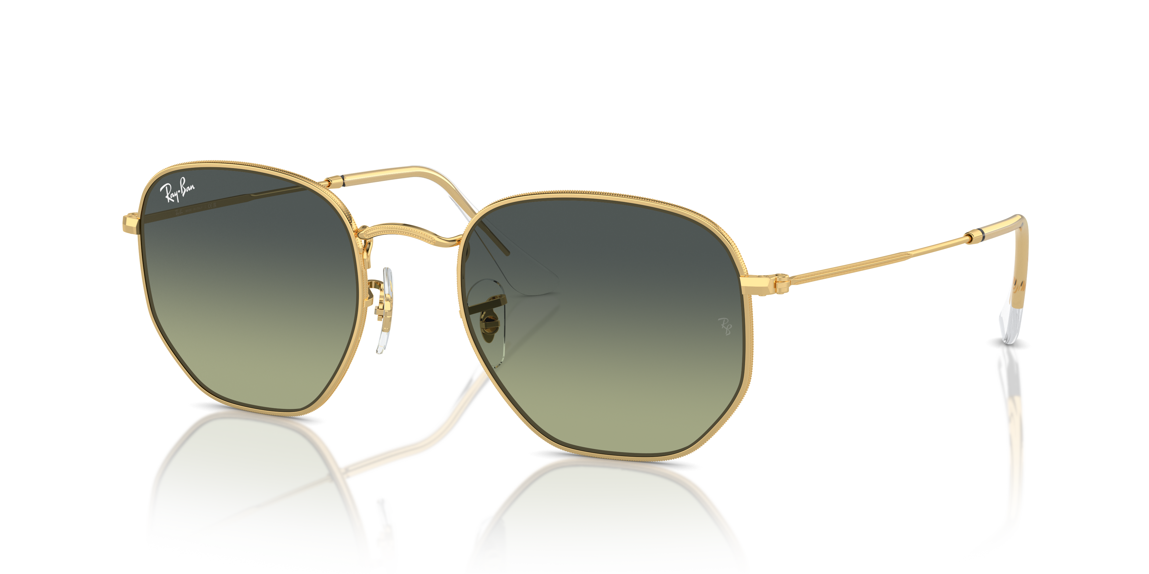 Occhiali da Sole Ray-Ban Hexagonal Arista Gold Unisex - 0RB3548