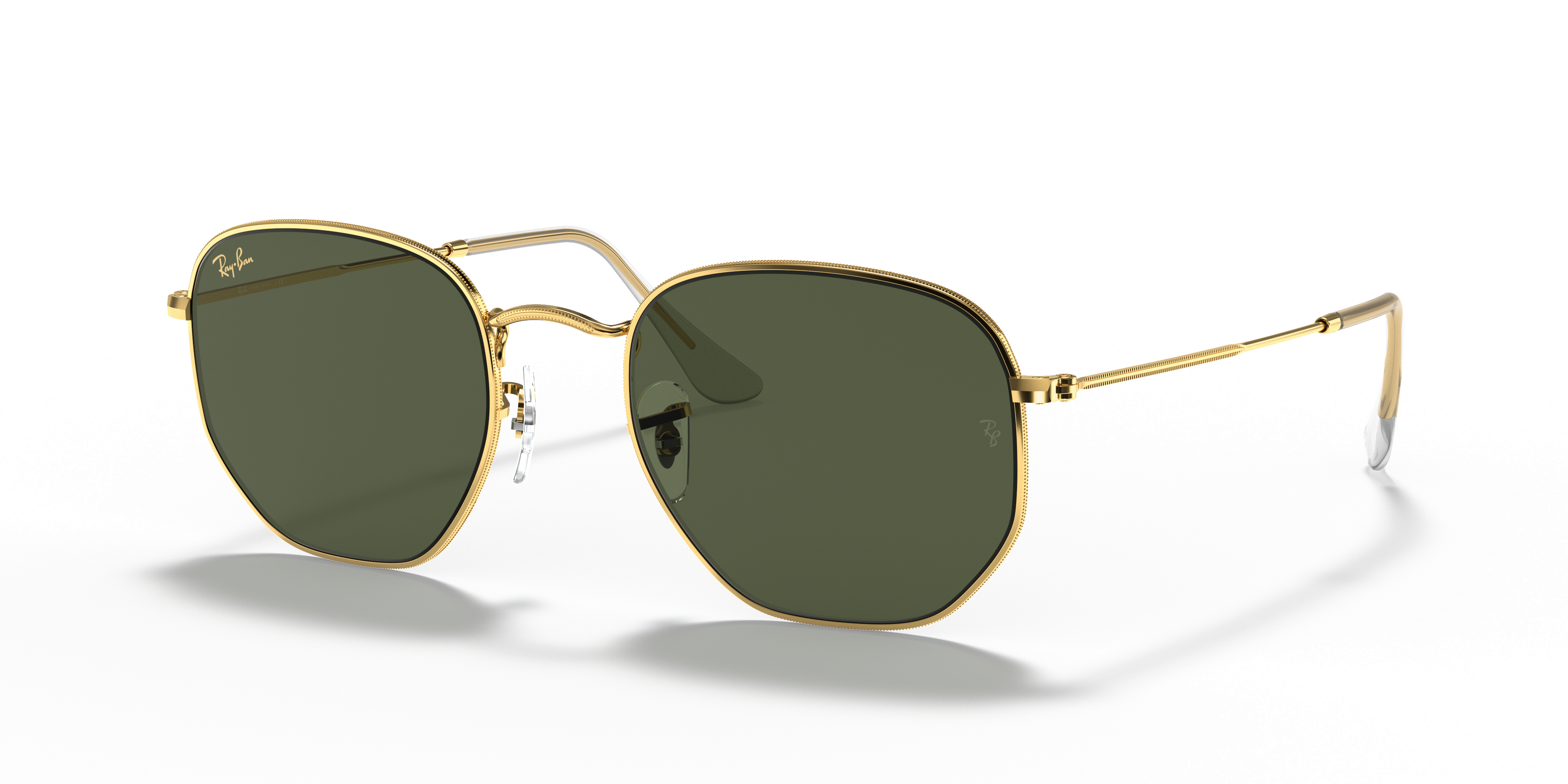 Occhiali da Sole Ray-Ban Hexagonal Arista Gold Unisex - 0RB3548