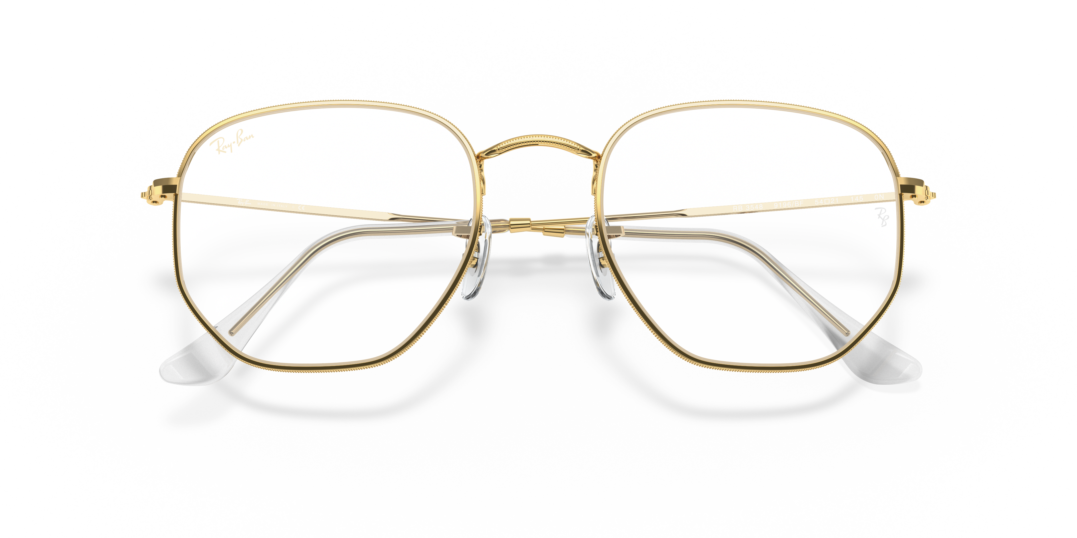 Occhiali da Sole Ray-Ban Hexagonal Arista Gold Unisex - 0RB3548