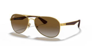 Occhiali da sole Ray-Ban RB3549 Arista Gold originali