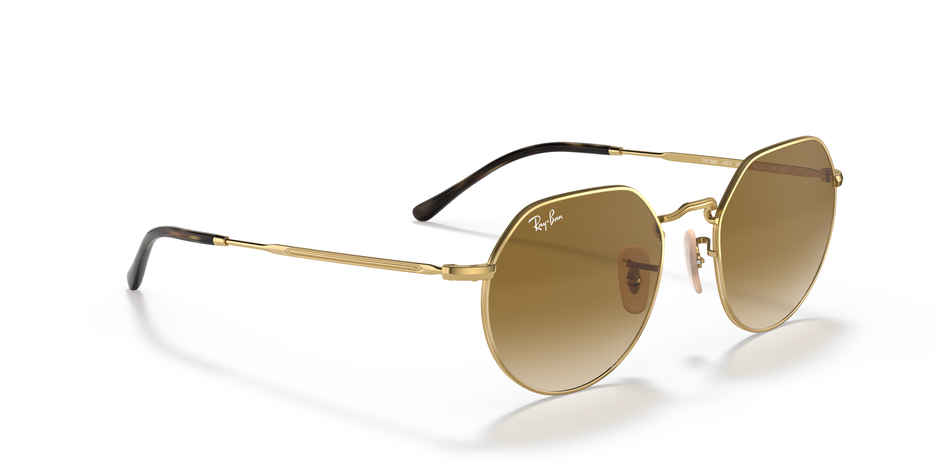 UNISEX SUNGLASSES RAY-BAN RB 3565 JACK 001/86 ARISTA CALIBER 51 