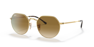 Occhiali da Sole Ray-Ban Jack Oro Unisex | Modello 0RB3565 Originali