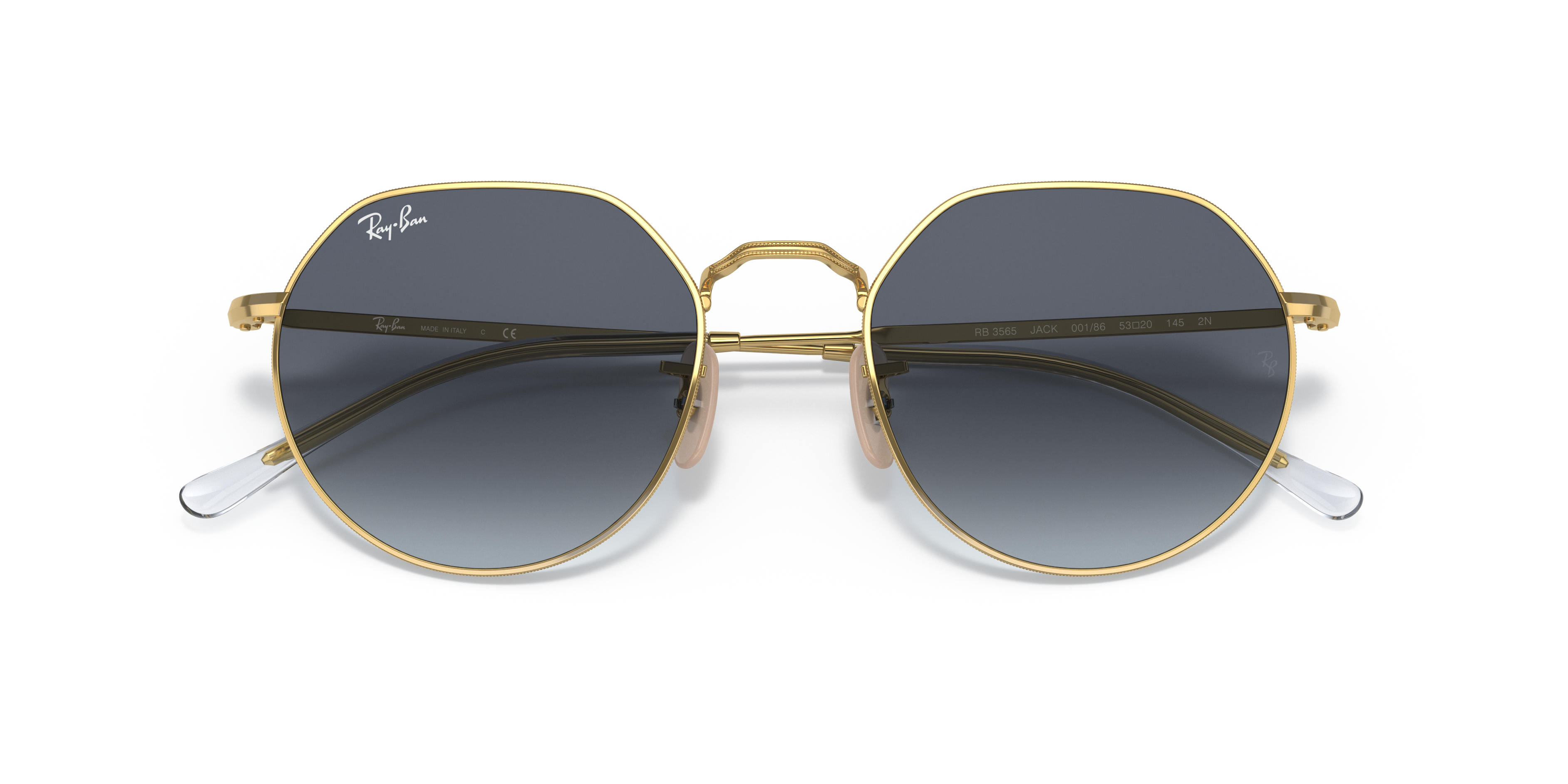 UNISEX SUNGLASSES RAY-BAN RB 3565 JACK 001/86 ARISTA CALIBER 51 