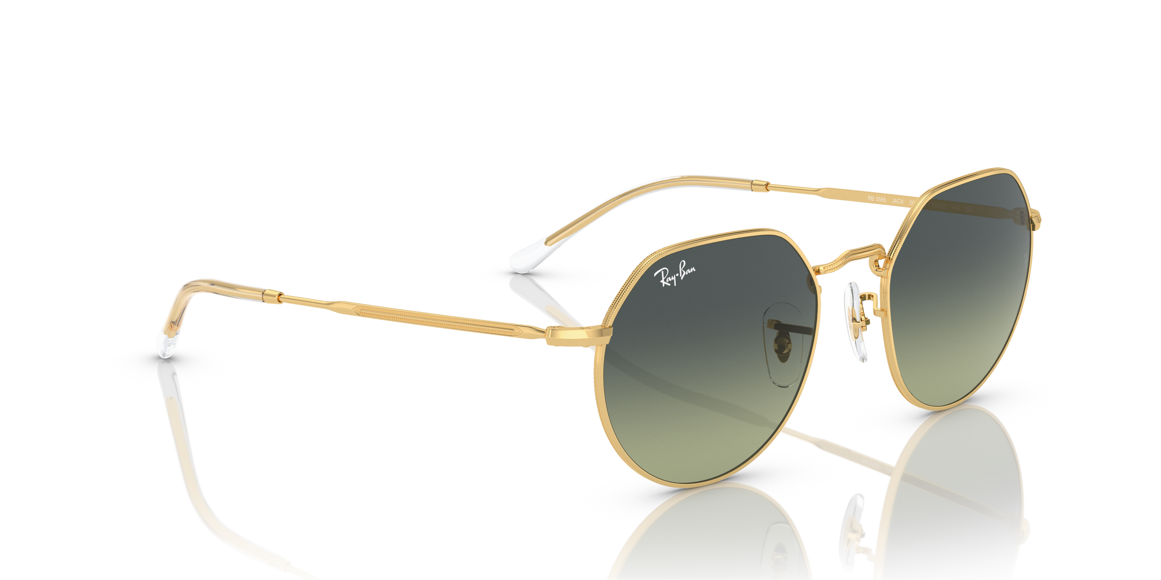 UNISEX SUNGLASSES RAY-BAN RB 3565 JACK 001/86 ARISTA CALIBER 51 