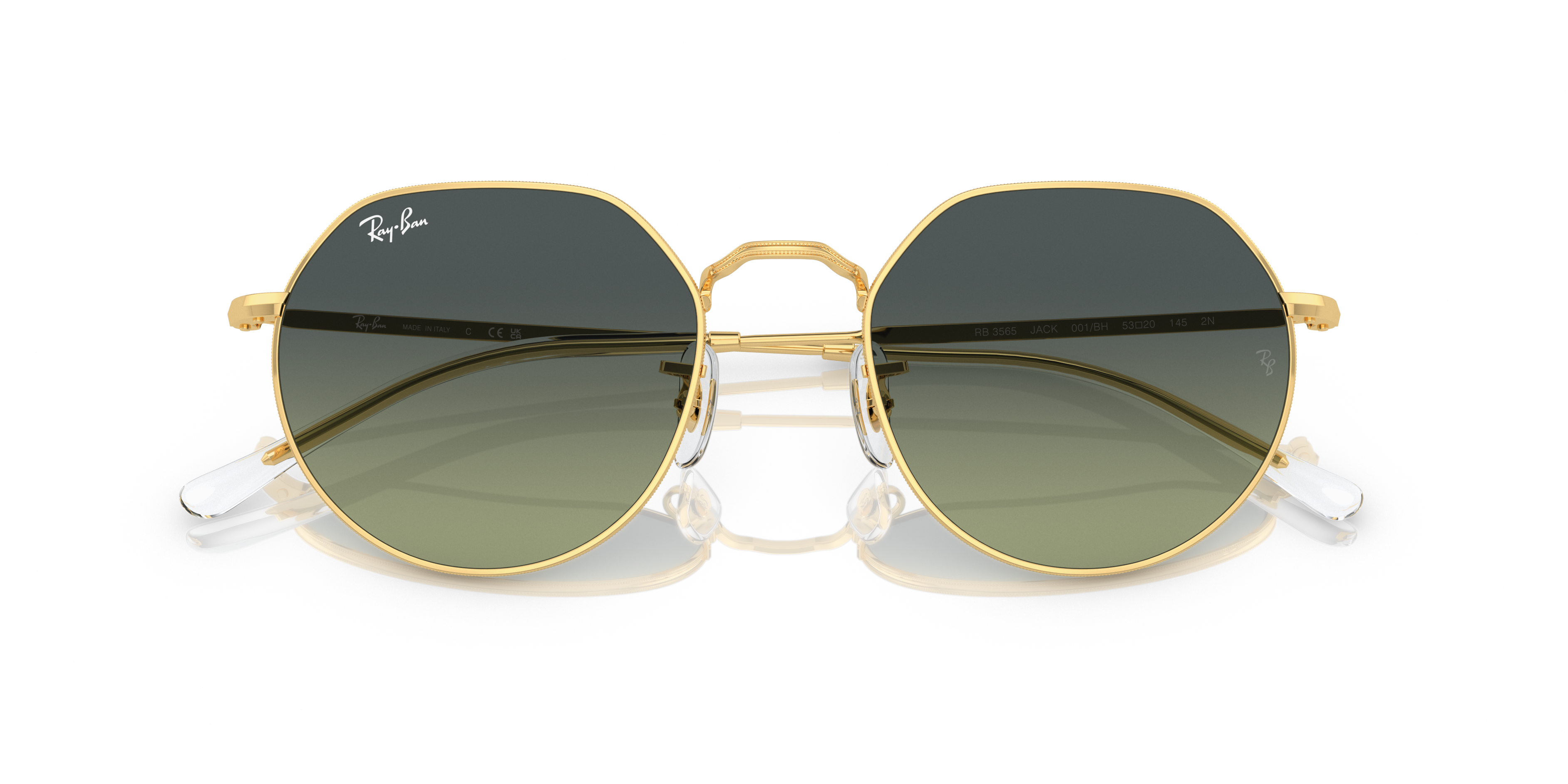 UNISEX SUNGLASSES RAY-BAN RB 3565 JACK 001/86 ARISTA CALIBER 51 