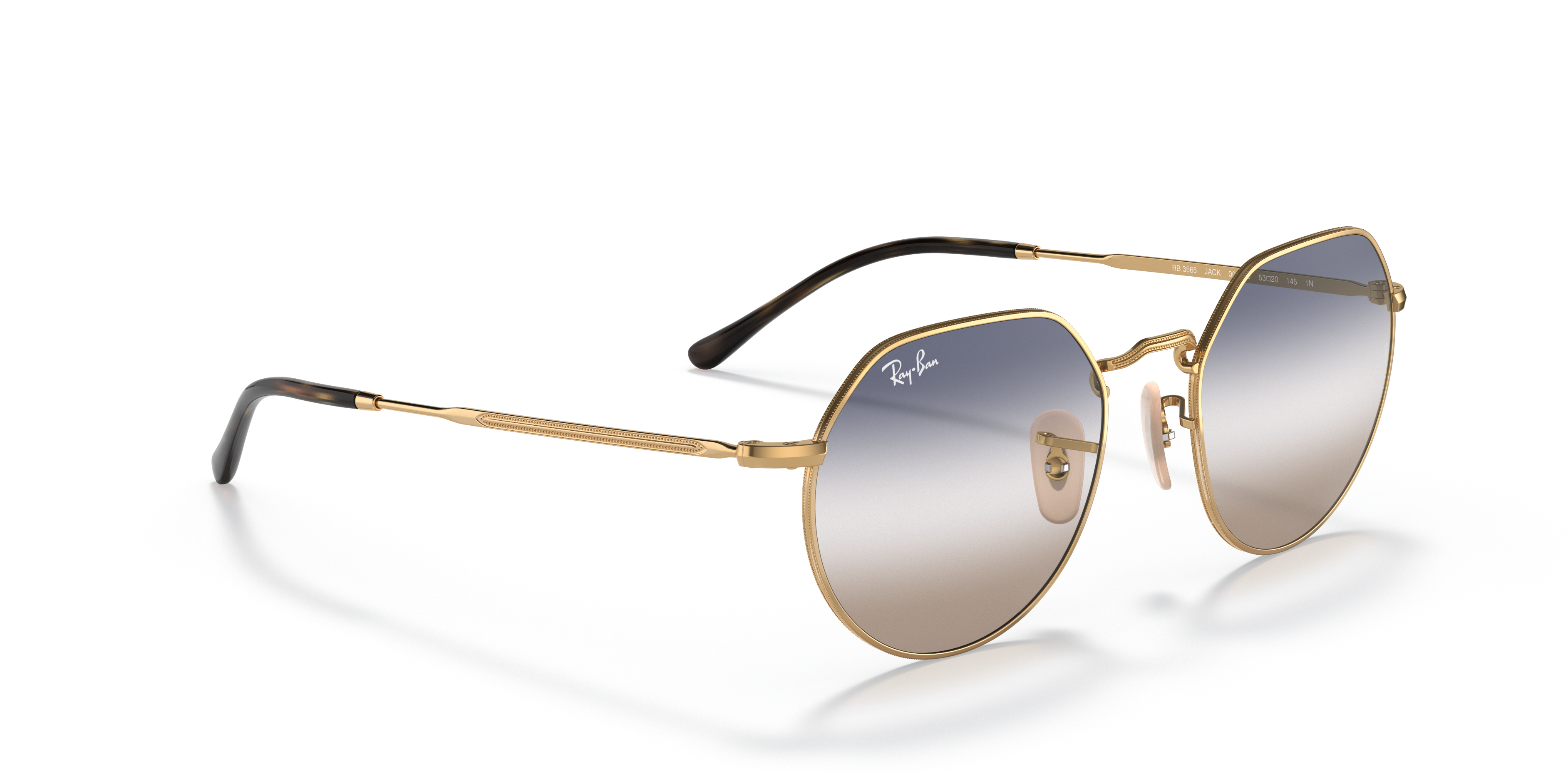 UNISEX SUNGLASSES RAY-BAN RB 3565 JACK 001/86 ARISTA CALIBER 51 