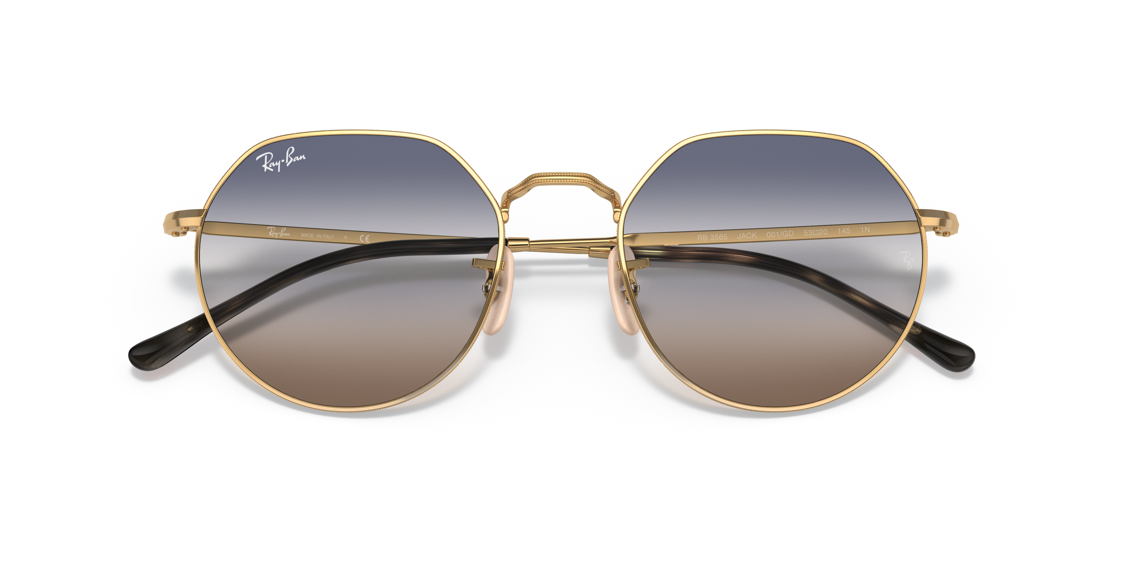 UNISEX SUNGLASSES RAY-BAN RB 3565 JACK 001/86 ARISTA CALIBER 51 