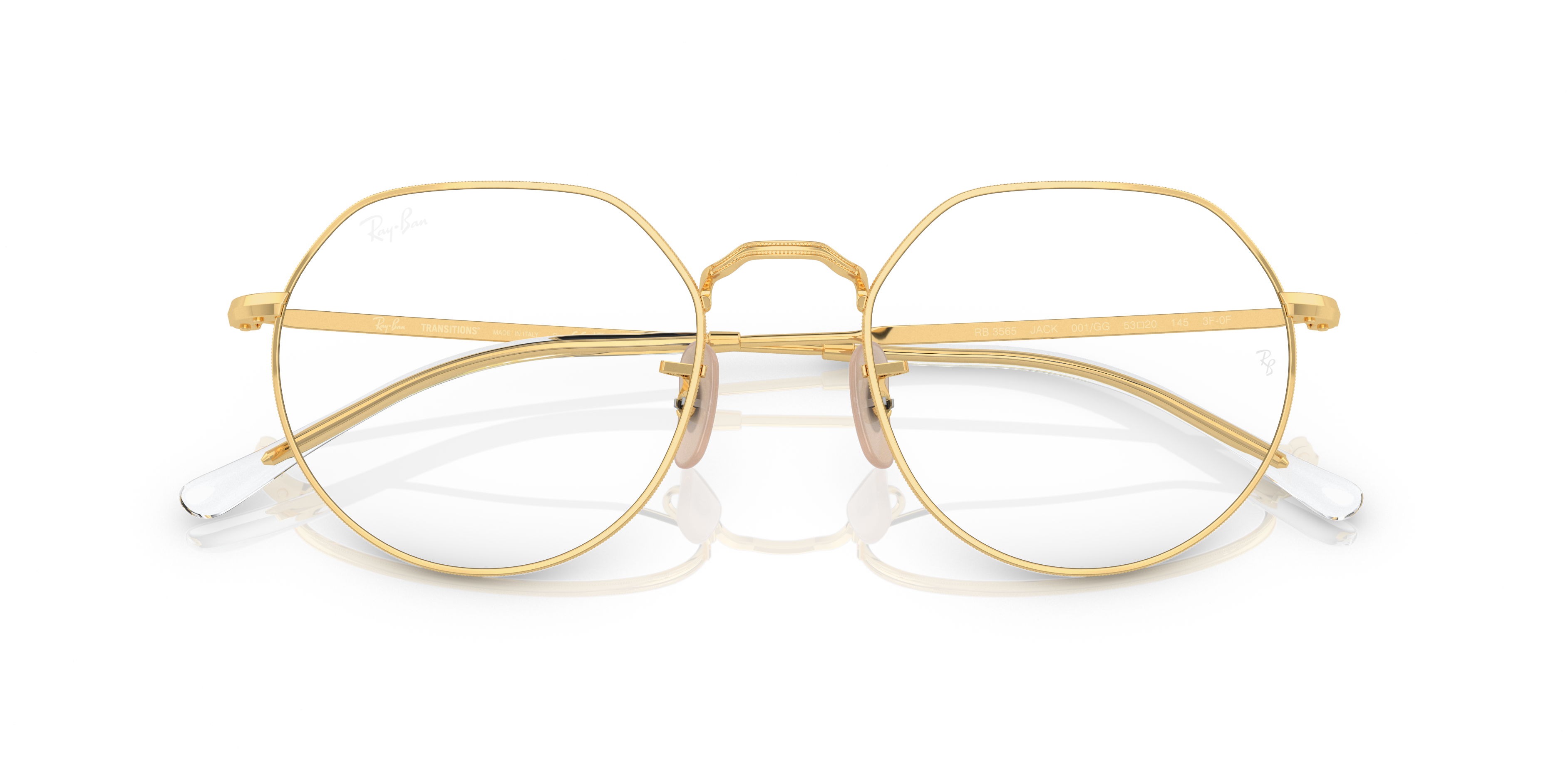 UNISEX SUNGLASSES RAY-BAN RB 3565 JACK 001/86 ARISTA CALIBER 51 