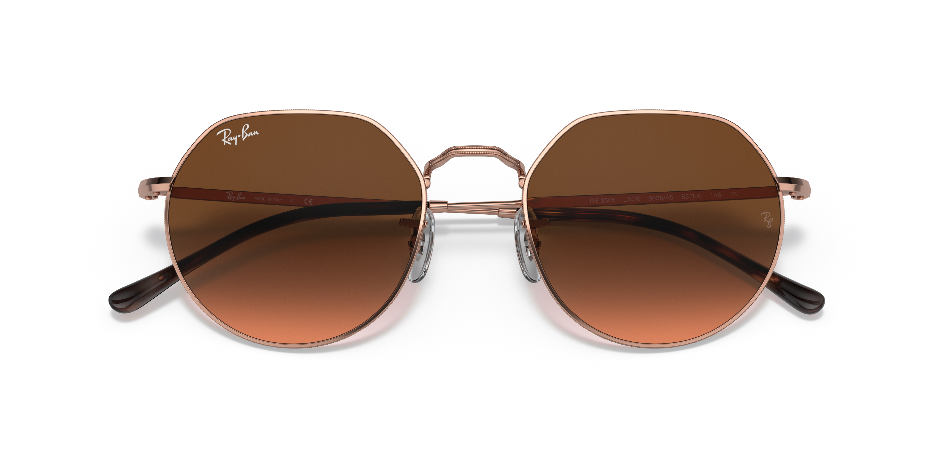 UNISEX SUNGLASSES RAY-BAN RB 3565 JACK 001/86 ARISTA CALIBER 51 