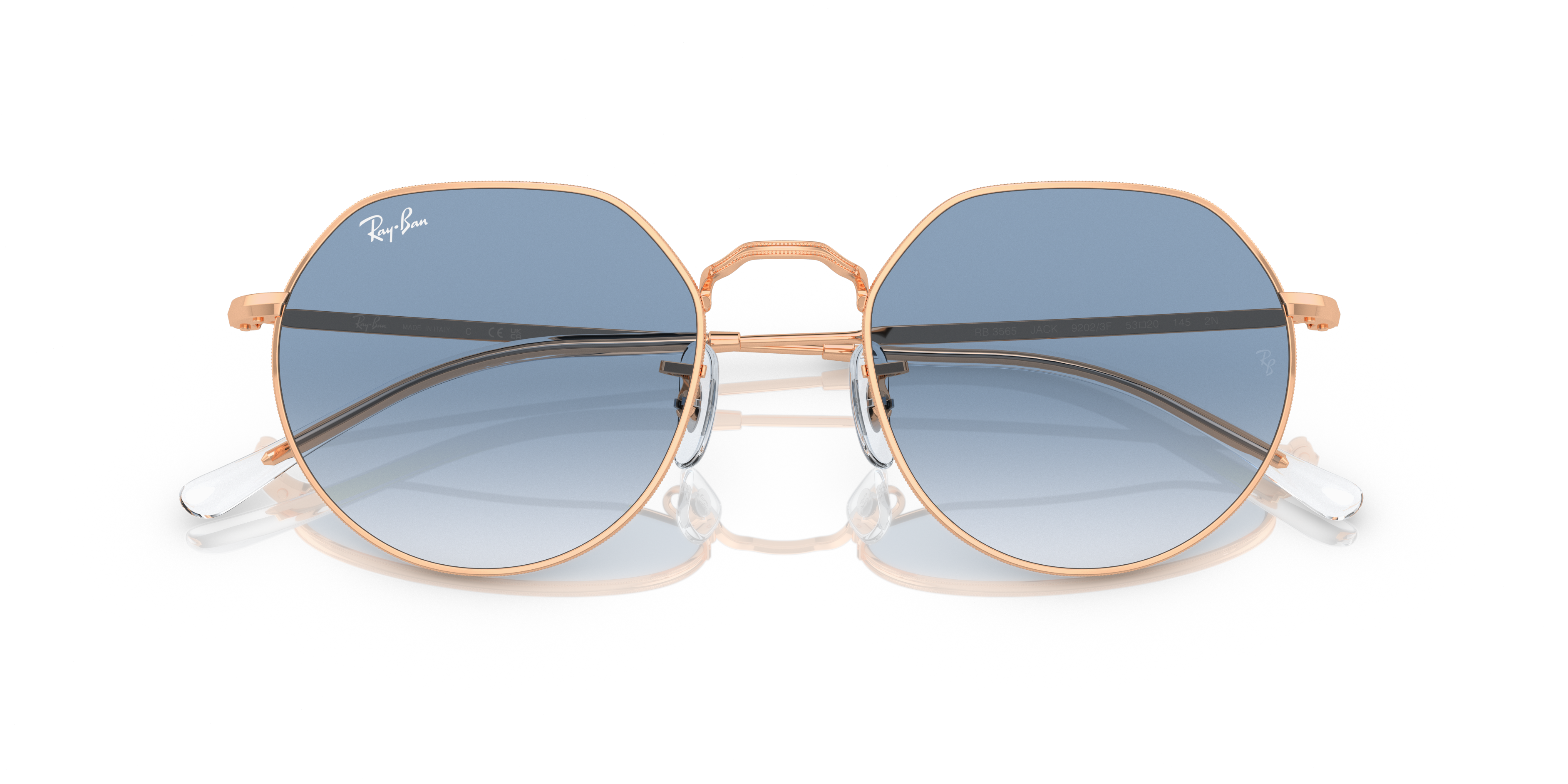 UNISEX SUNGLASSES RAY-BAN RB 3565 JACK 001/86 ARISTA CALIBER 51 
