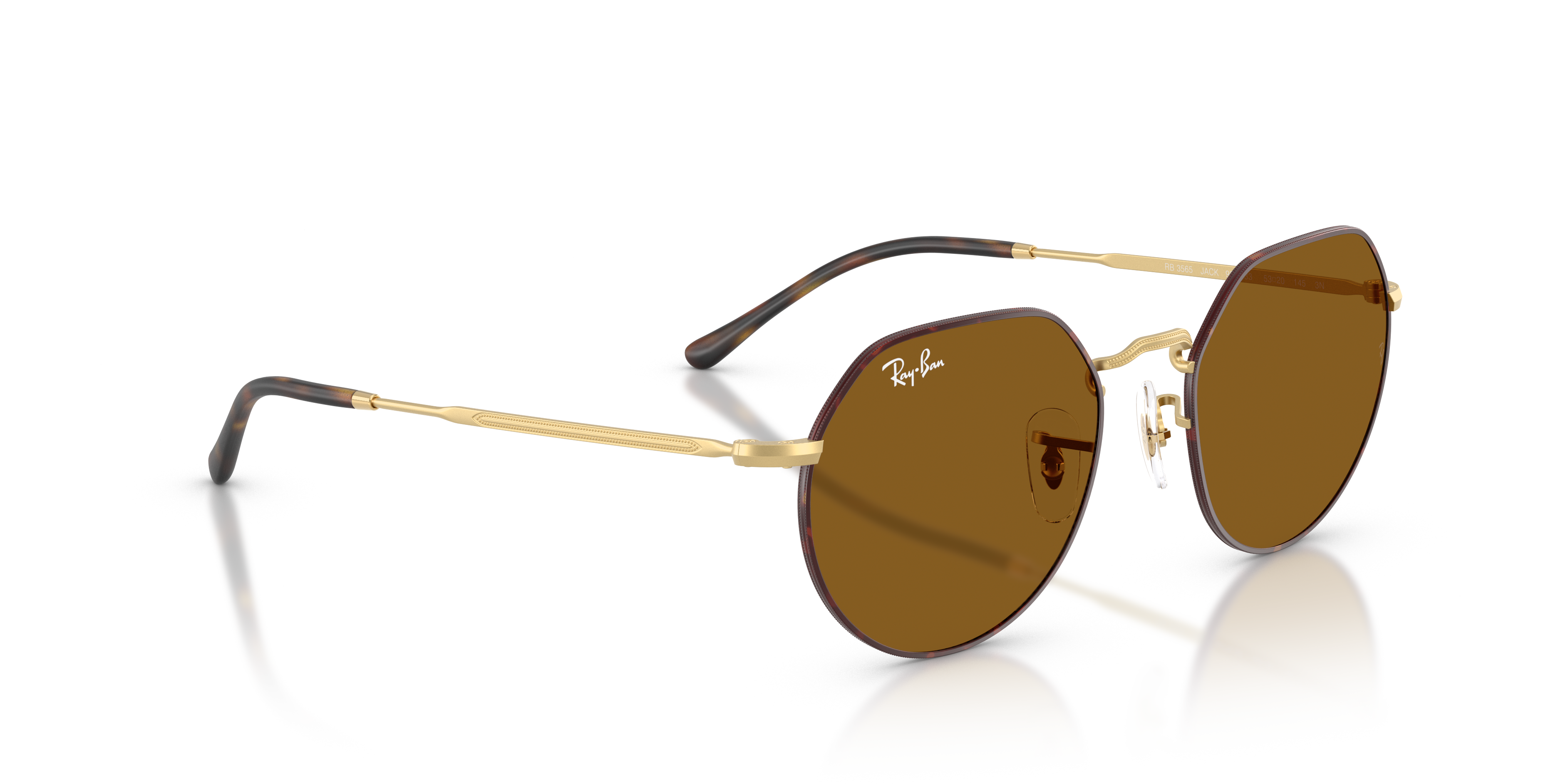 UNISEX SUNGLASSES RAY-BAN RB 3565 JACK 001/86 ARISTA CALIBER 51 