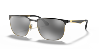 Occhiali da Sole Ray-Ban RB3569 Neri Oro Unisex Originali