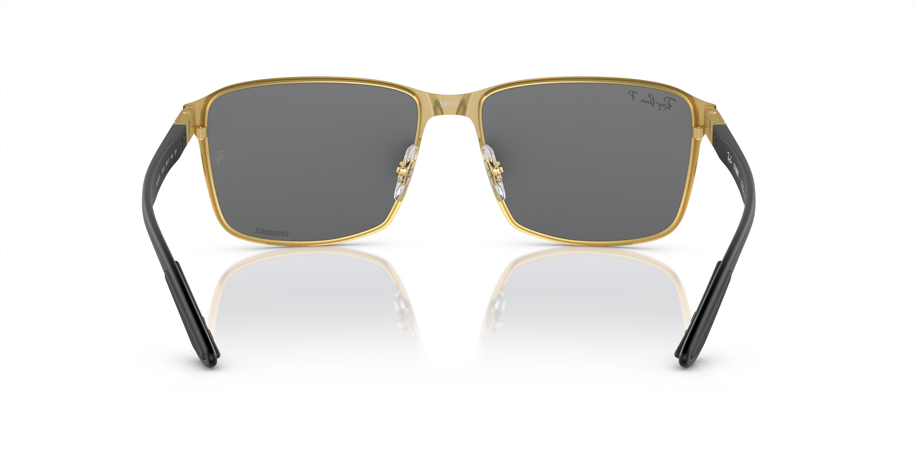 RAY-BAN RB 3721CH - 186/5J BLACK ON BLACK | UNISEX SUNGLASSES 