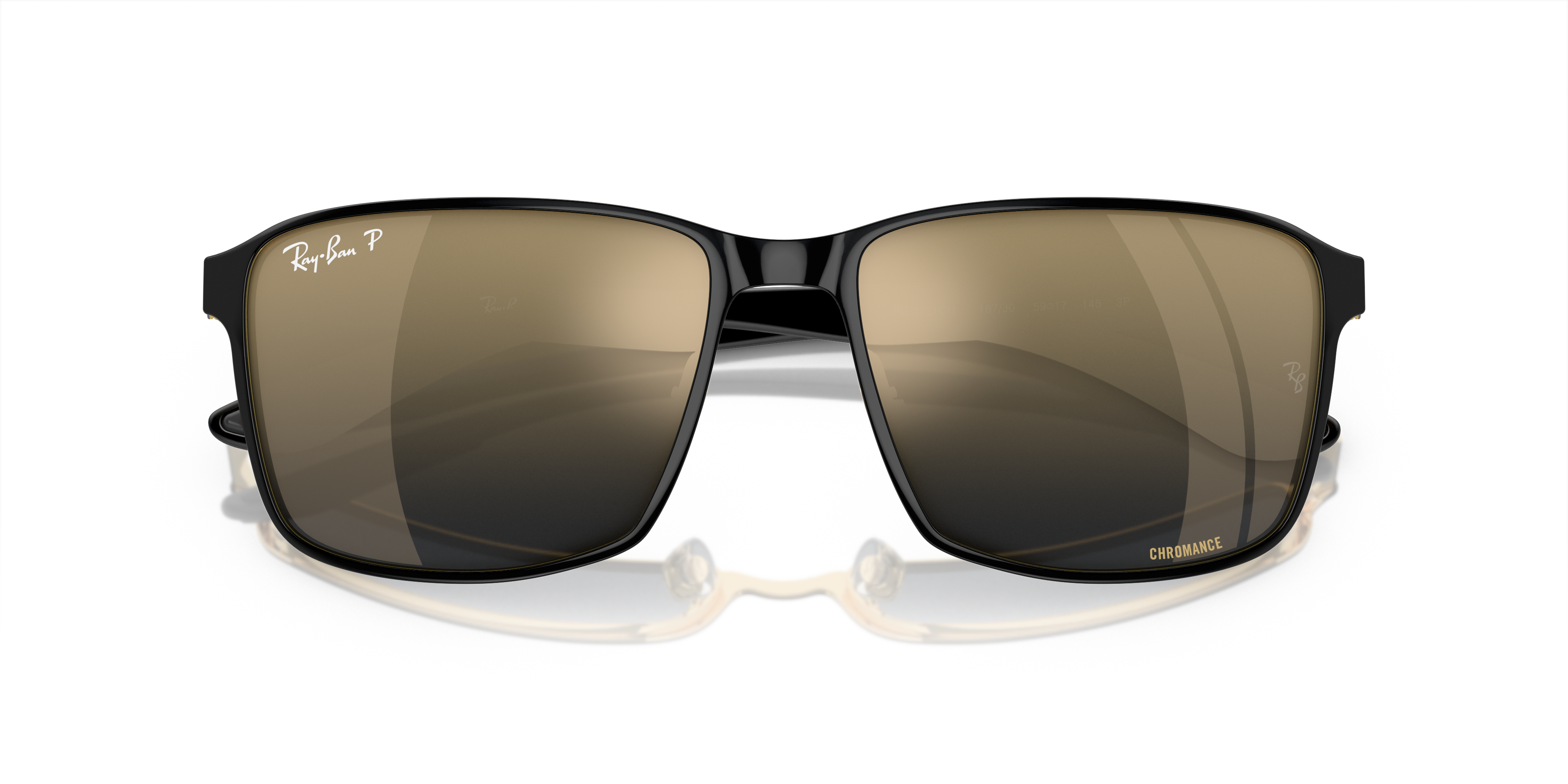 RAY-BAN RB 3721CH - 186/5J BLACK ON BLACK | UNISEX SUNGLASSES 
