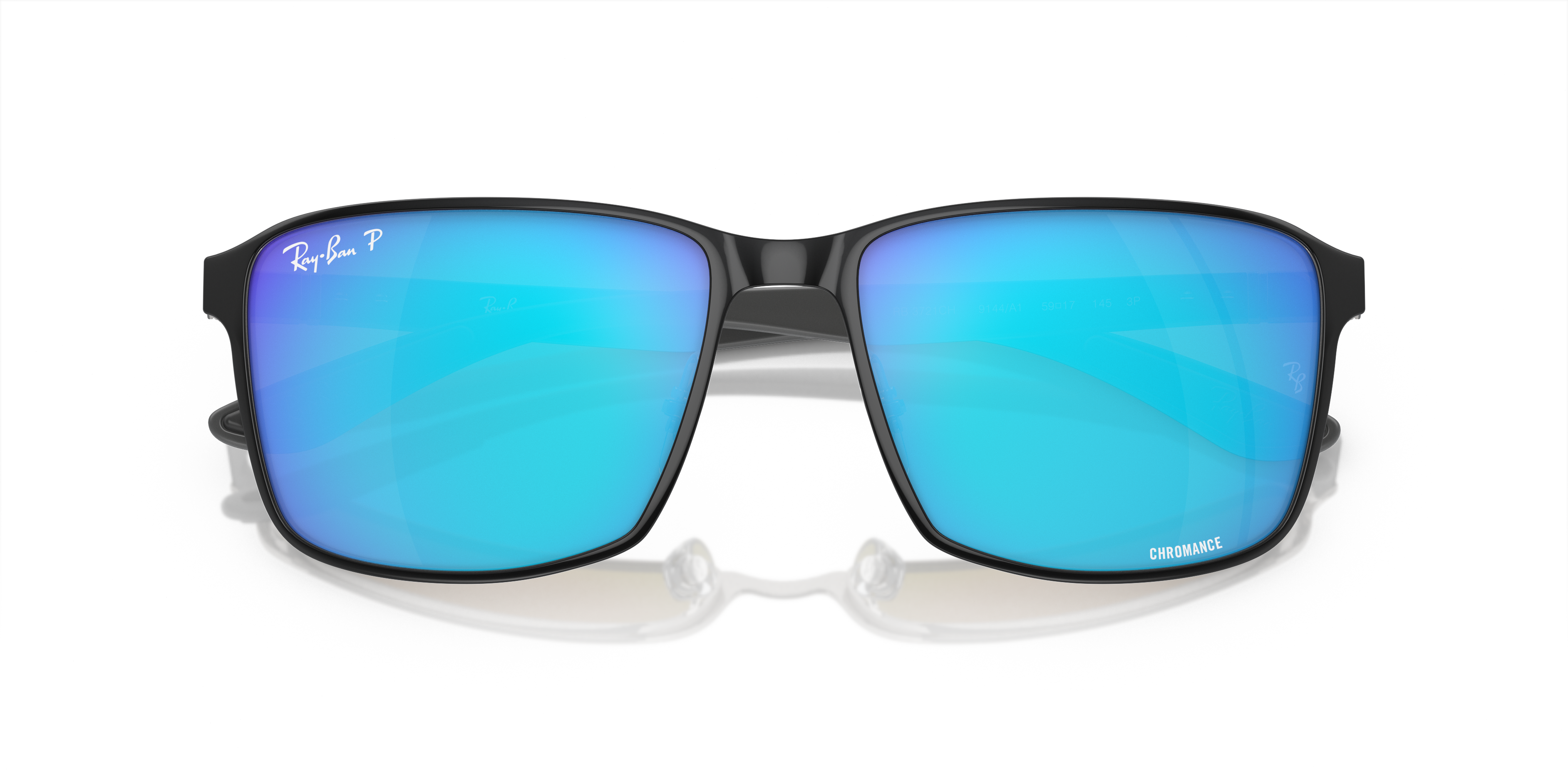 RAY-BAN RB 3721CH - 186/5J BLACK ON BLACK | UNISEX SUNGLASSES 