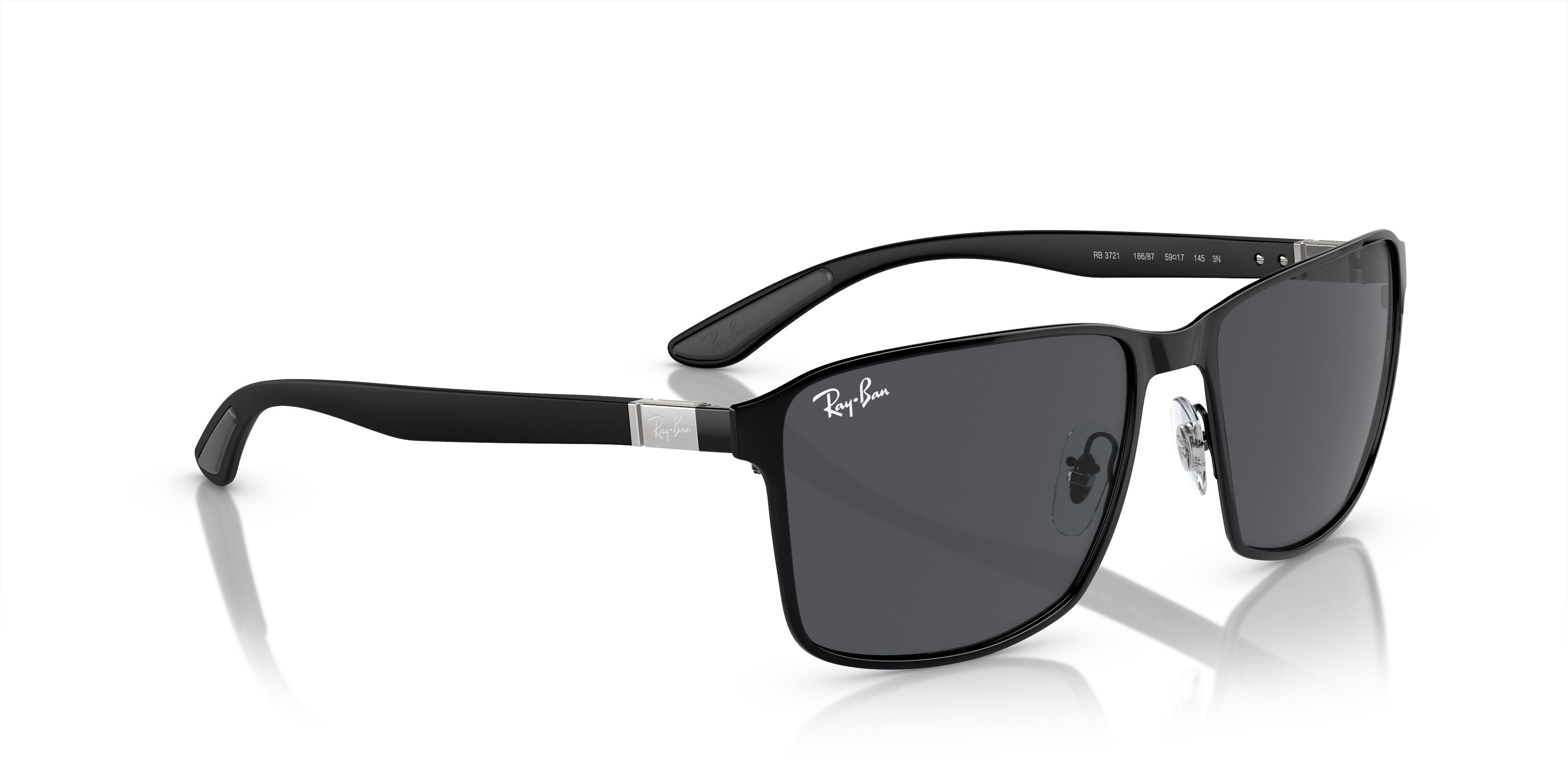 Occhiali da Sole Ray-Ban RB3721 Neri | Modello Black On Black Unisex