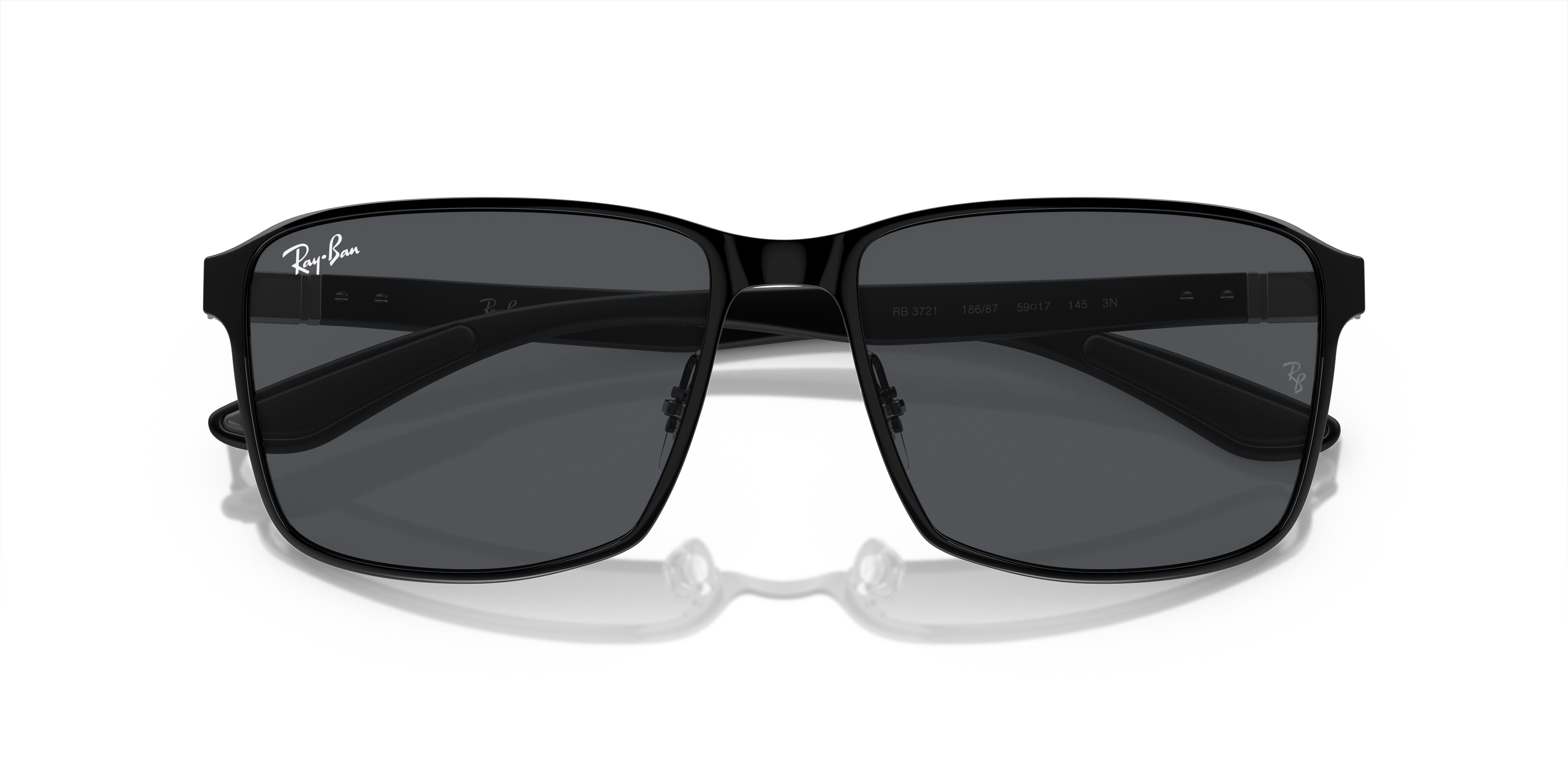 Occhiali da Sole Ray-Ban RB3721 Neri | Modello Black On Black Unisex