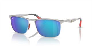 Occhiali da sole Ray-Ban Scuderia Ferrari Polarizzati RB3726M Silver