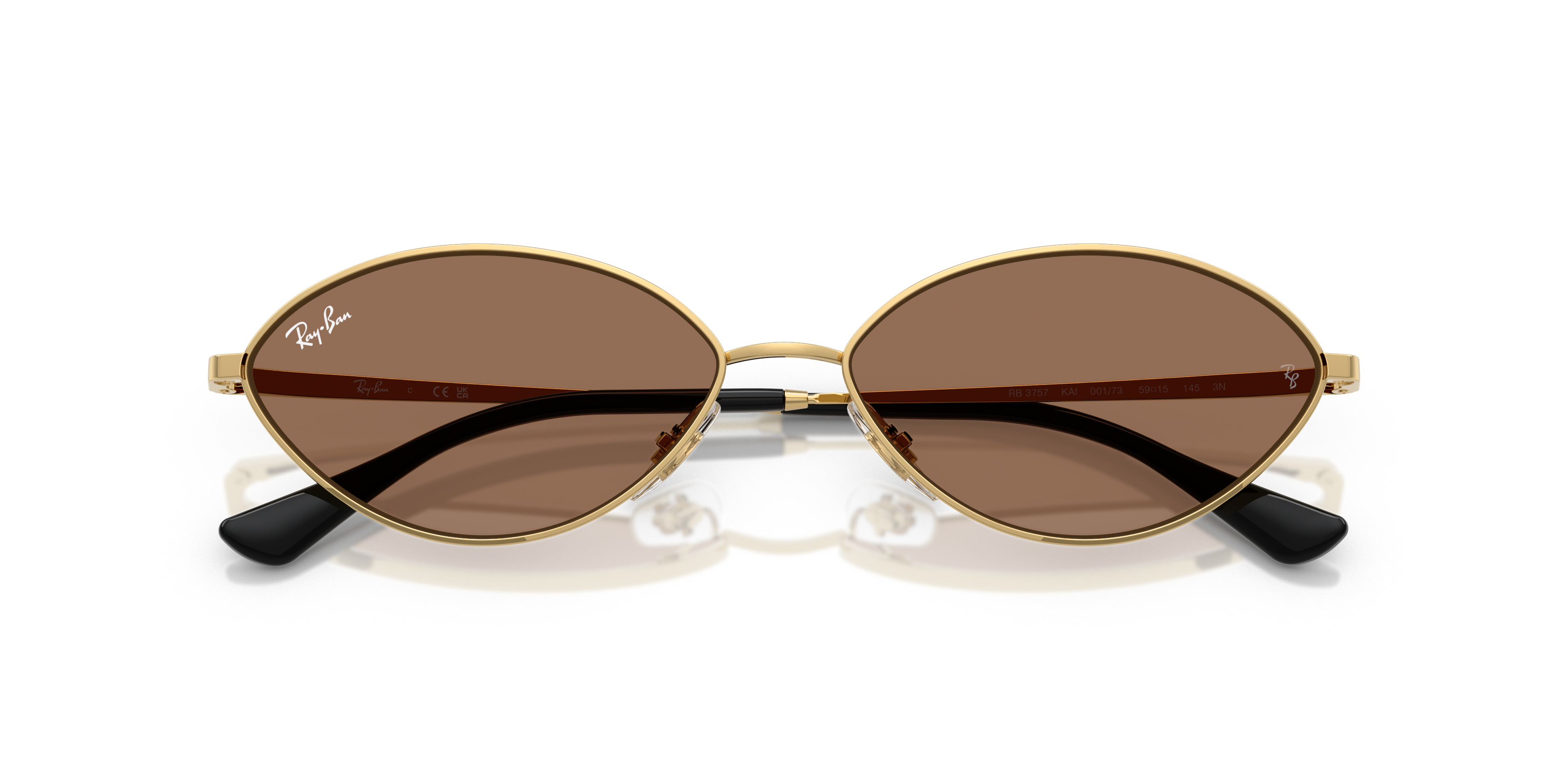 Occhiali da sole Ray-Ban KAI Gold 0RB3757 Unisex Originali