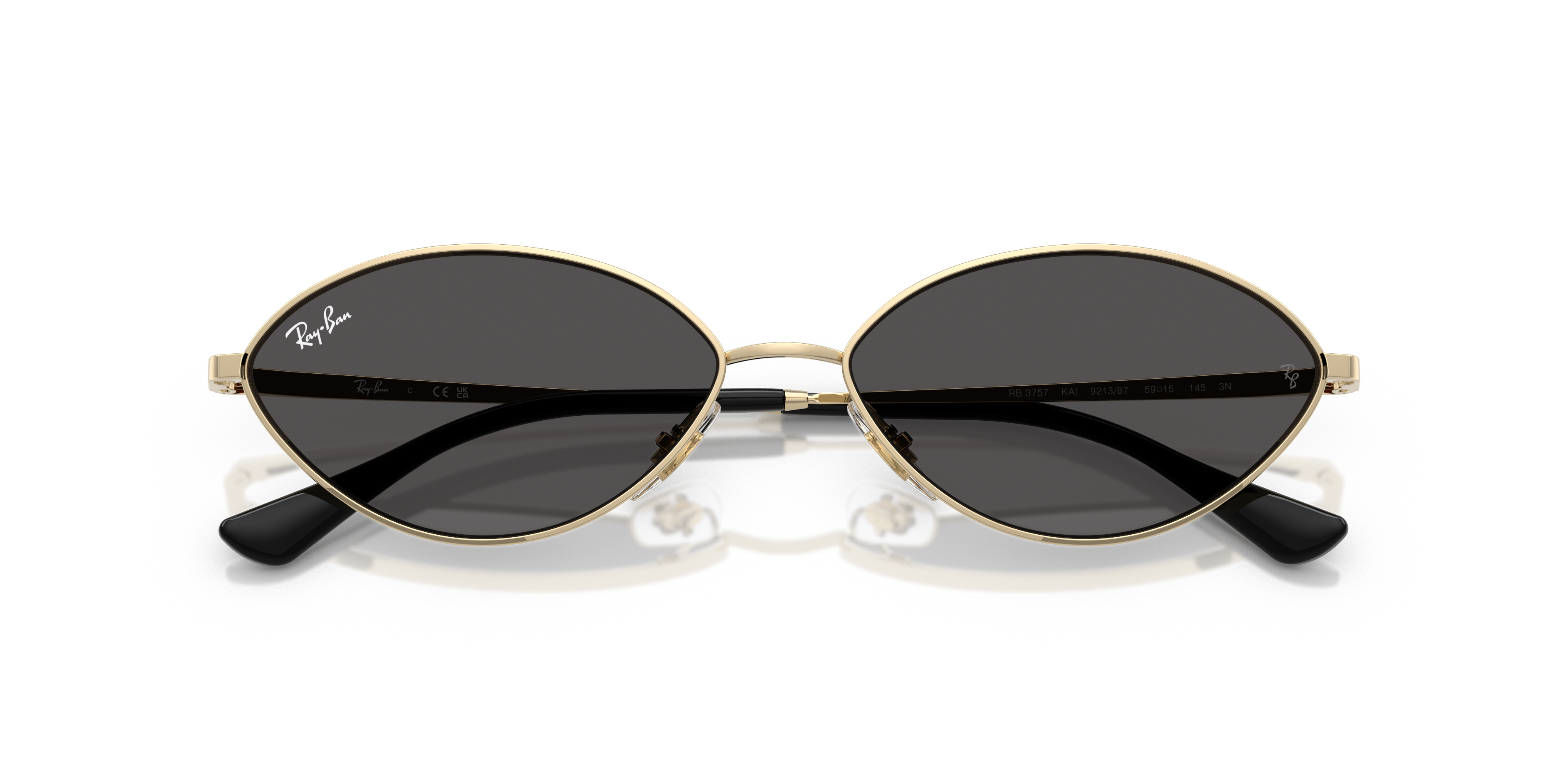Occhiali da sole Ray-Ban KAI Gold 0RB3757 Unisex Originali