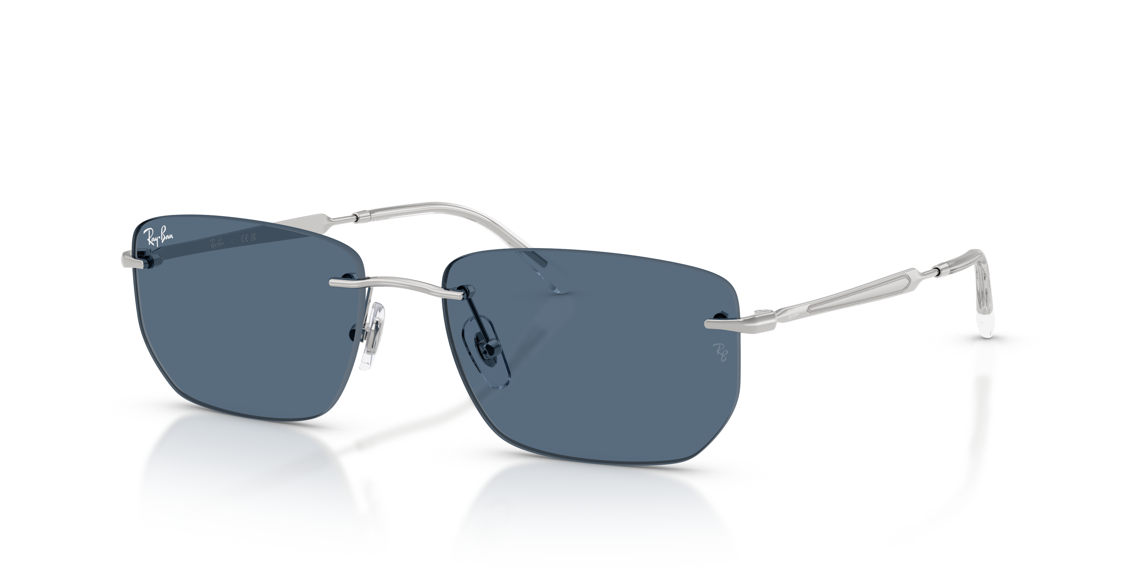 Occhiali da sole Ray-Ban RB3768 Arista Gold con montatura in metallo sottile dorato e lenti grigie, mostrati su sfondo neutro