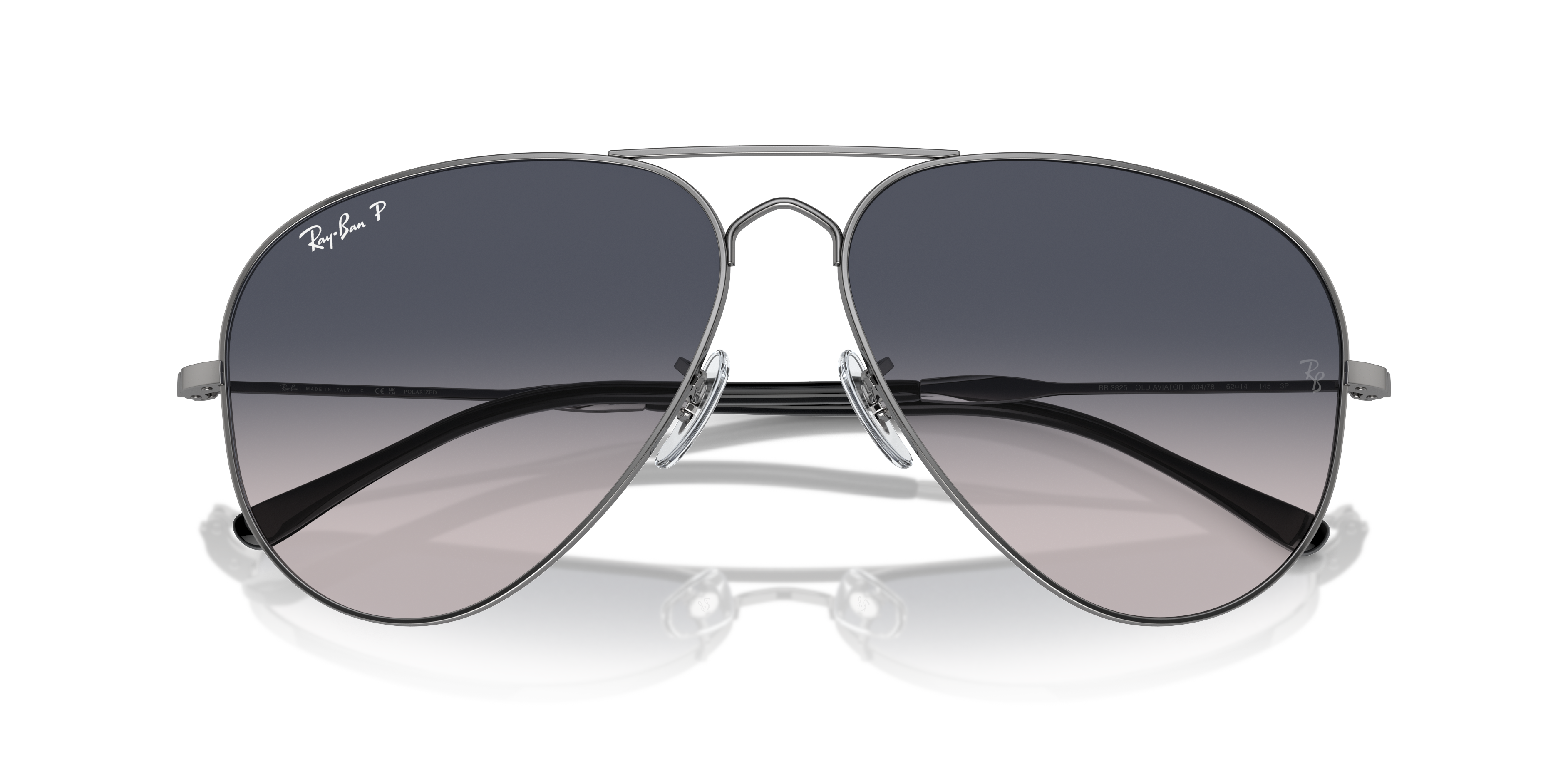 Occhiali da sole Ray-Ban Old Aviator 0RB3825 in colore Arista Gold, con montatura sottile in metallo dorato e lenti scure, ad