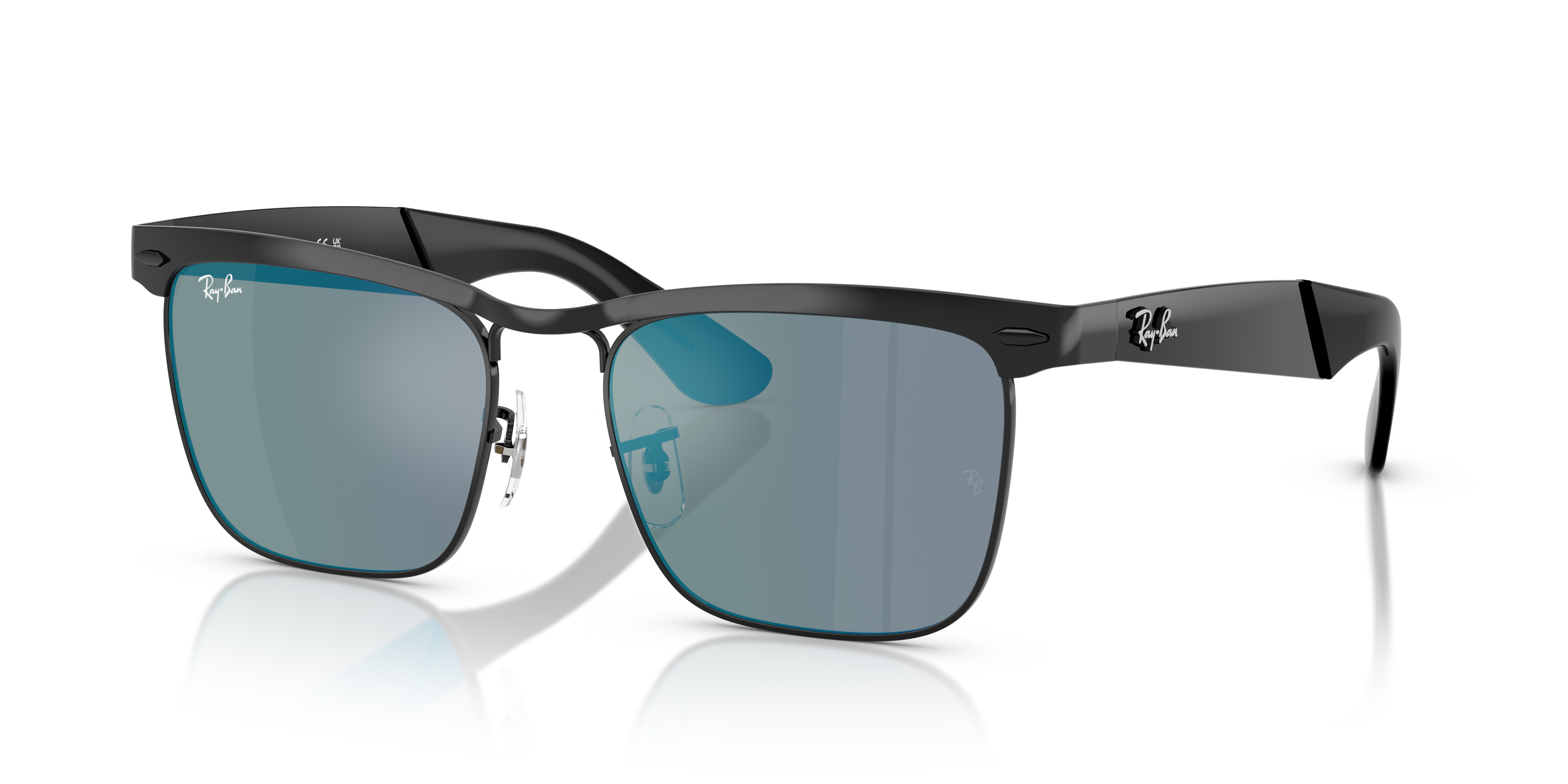 Occhiali da Sole Ray-Ban Wayfarer Deluxe Neri 0RB3875 Originali