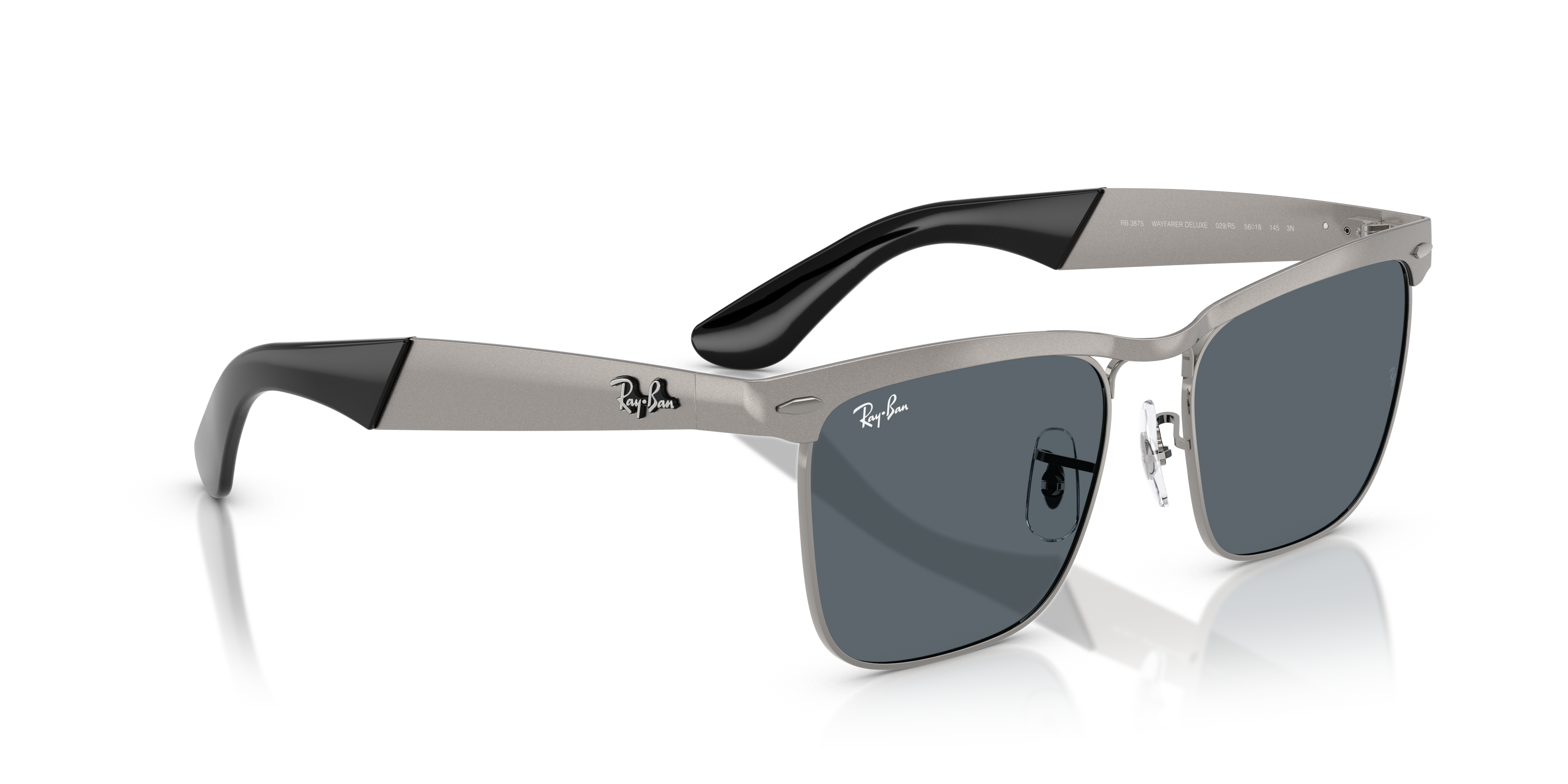 Occhiali da Sole Ray-Ban Wayfarer Deluxe Neri 0RB3875 Originali