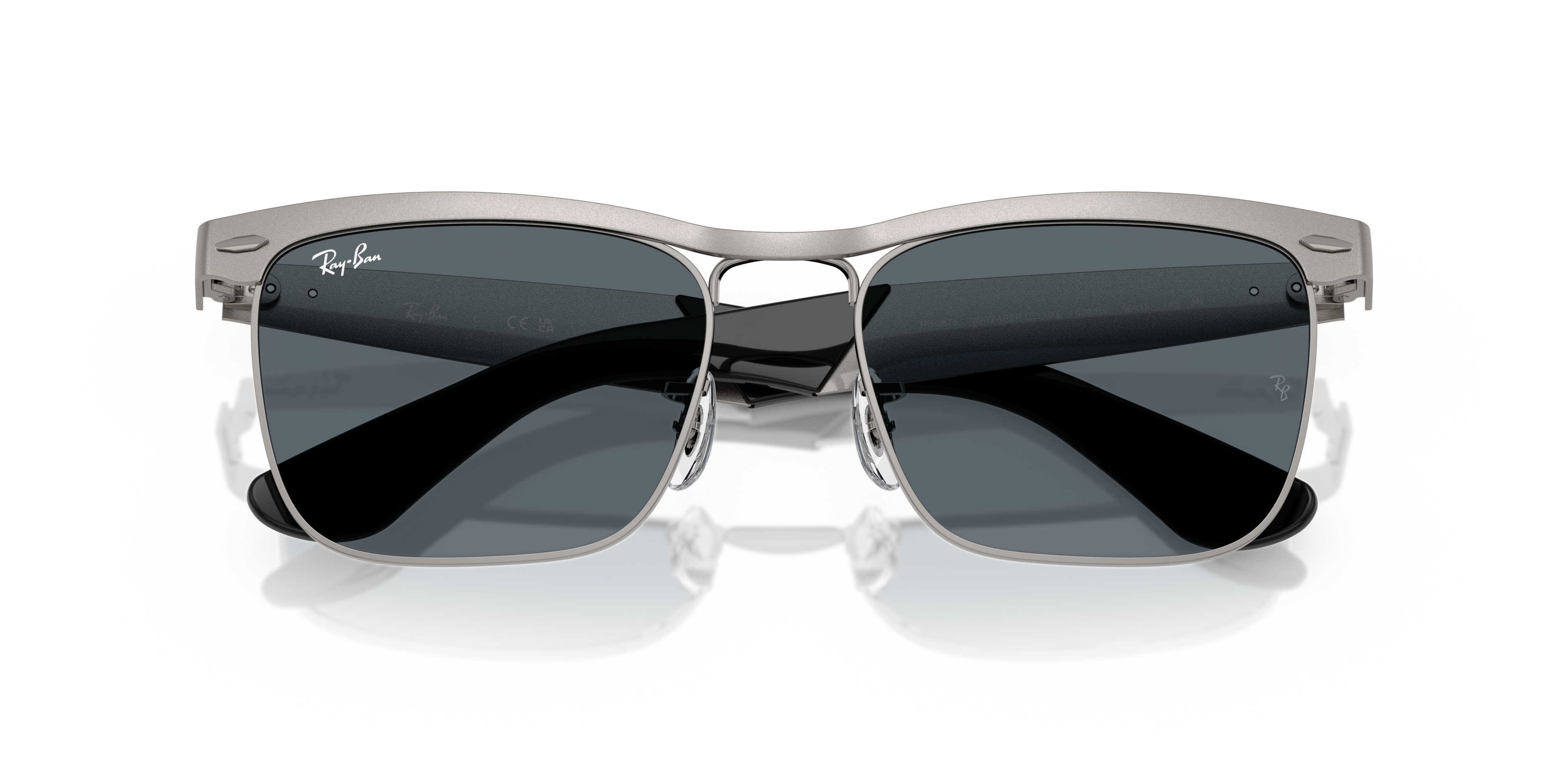 Occhiali da Sole Ray-Ban Wayfarer Deluxe Neri 0RB3875 Originali