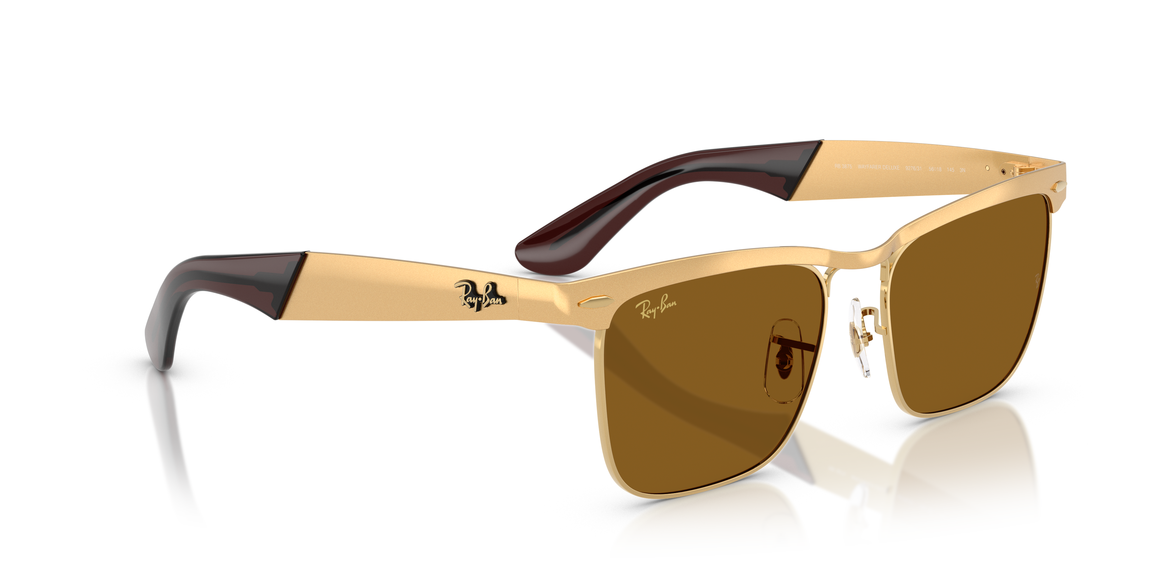 Occhiali da Sole Ray-Ban Wayfarer Deluxe Neri 0RB3875 Originali