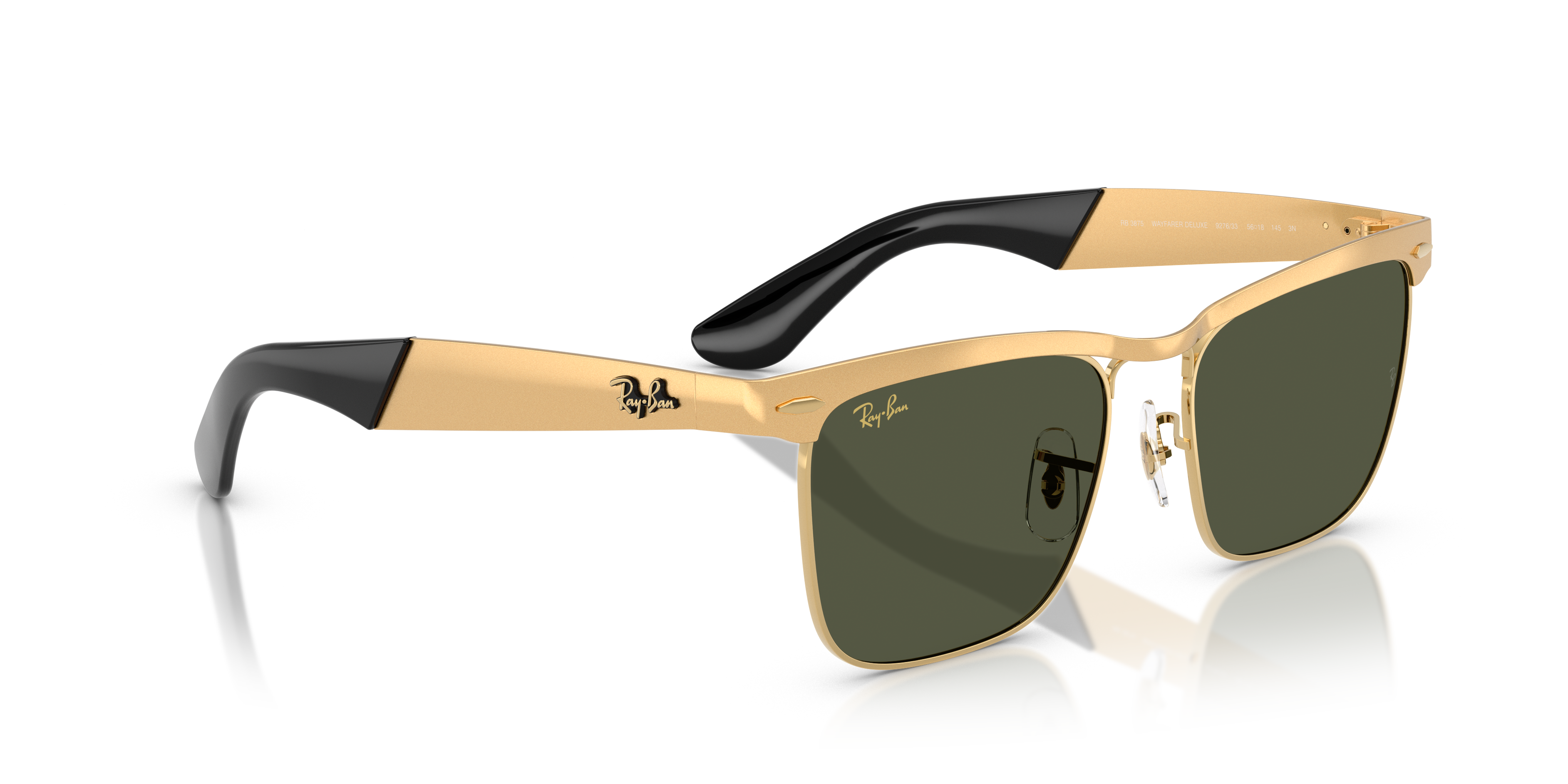 Occhiali da Sole Ray-Ban Wayfarer Deluxe Neri 0RB3875 Originali