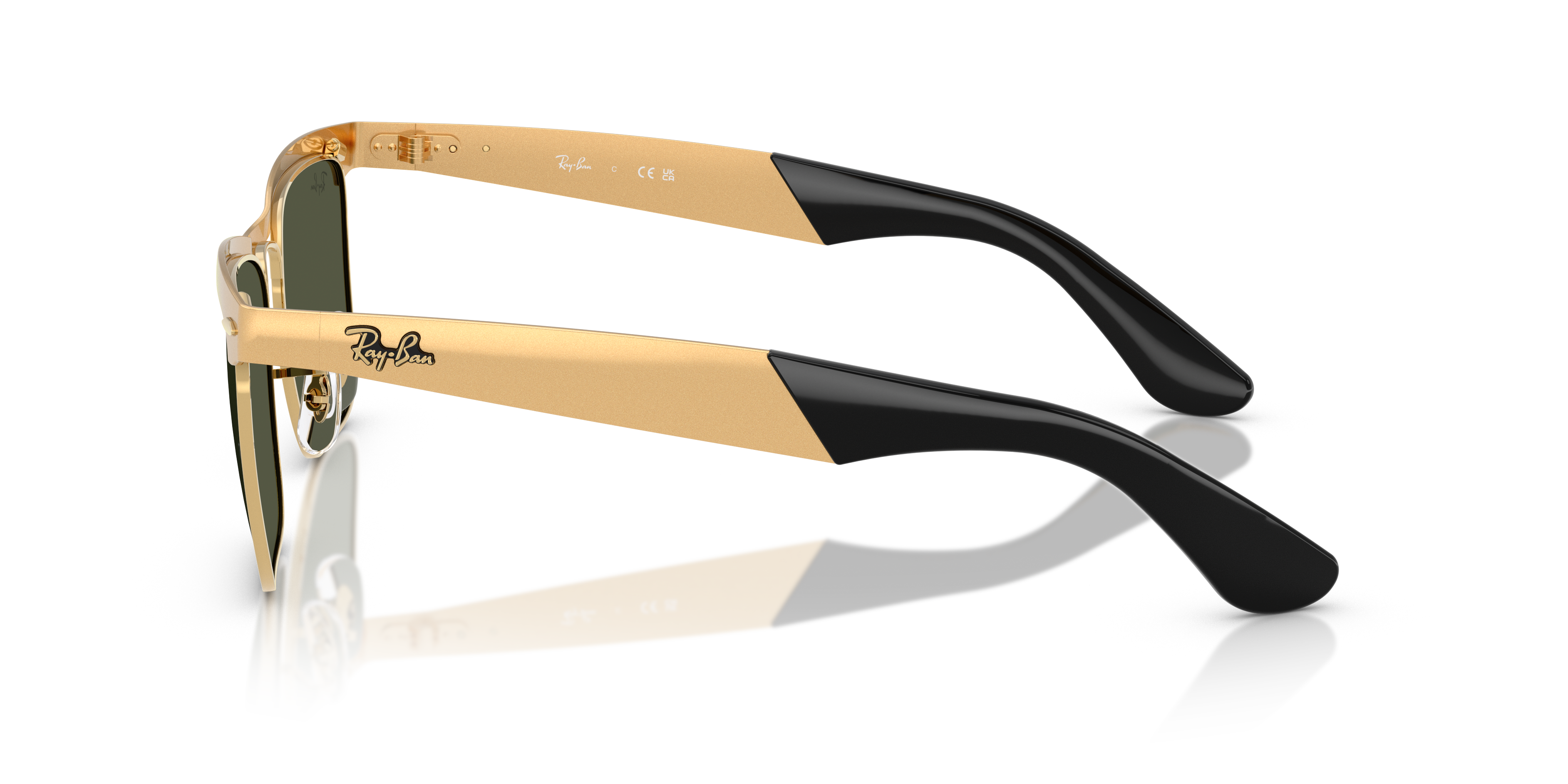 Occhiali da Sole Ray-Ban Wayfarer Deluxe Neri 0RB3875 Originali