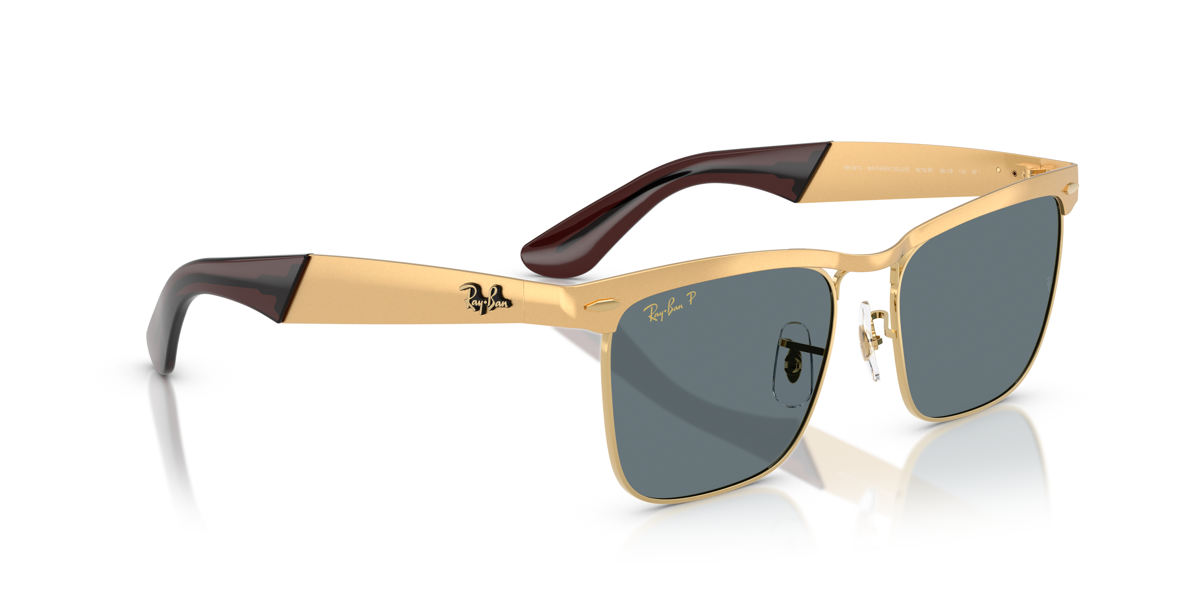 Occhiali da Sole Ray-Ban Wayfarer Deluxe Neri 0RB3875 Originali