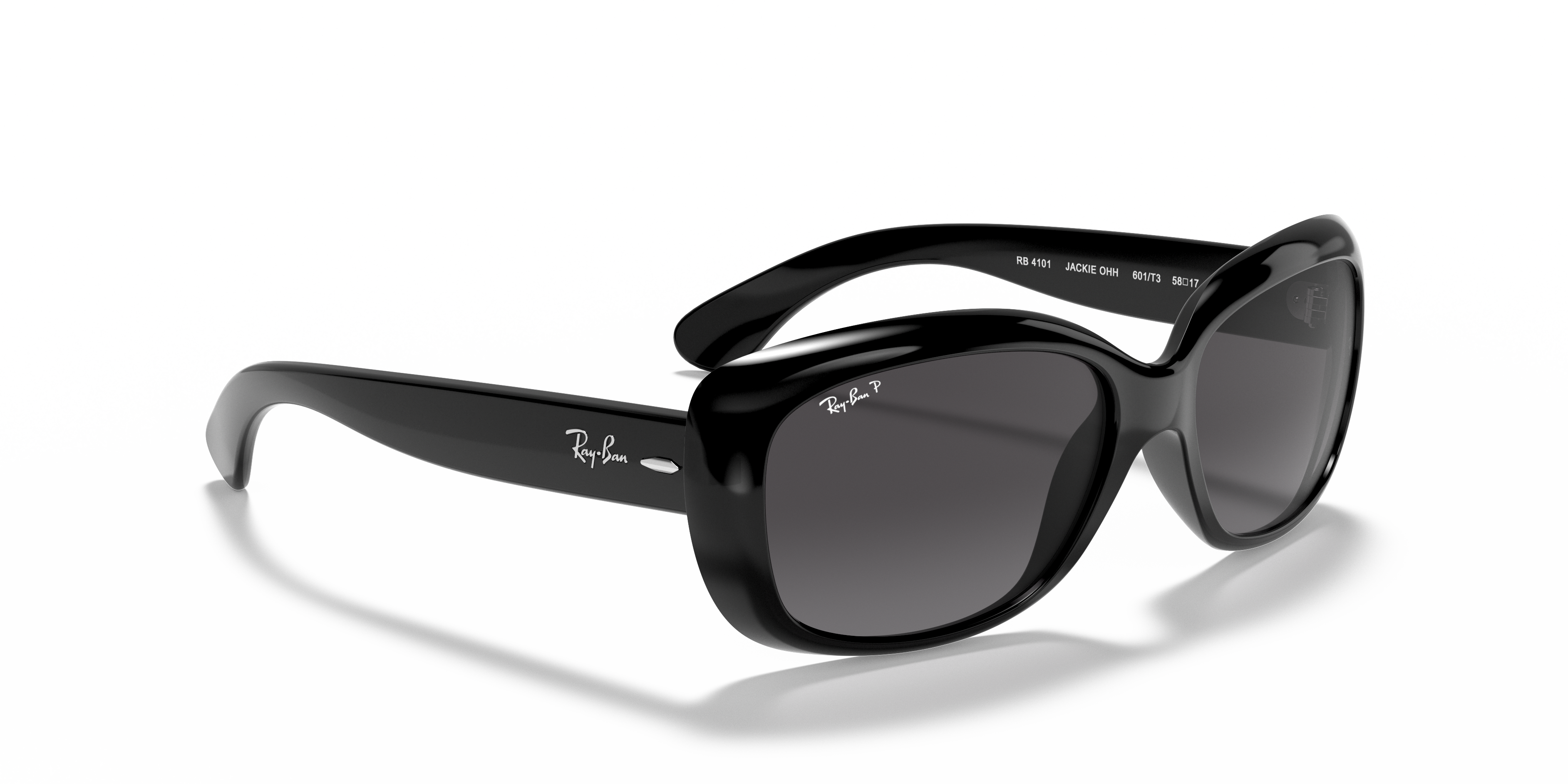 WOMEN'S SUNGLASSES RAY-BAN RB 4101 JACKIE OHH 601 BLACK 