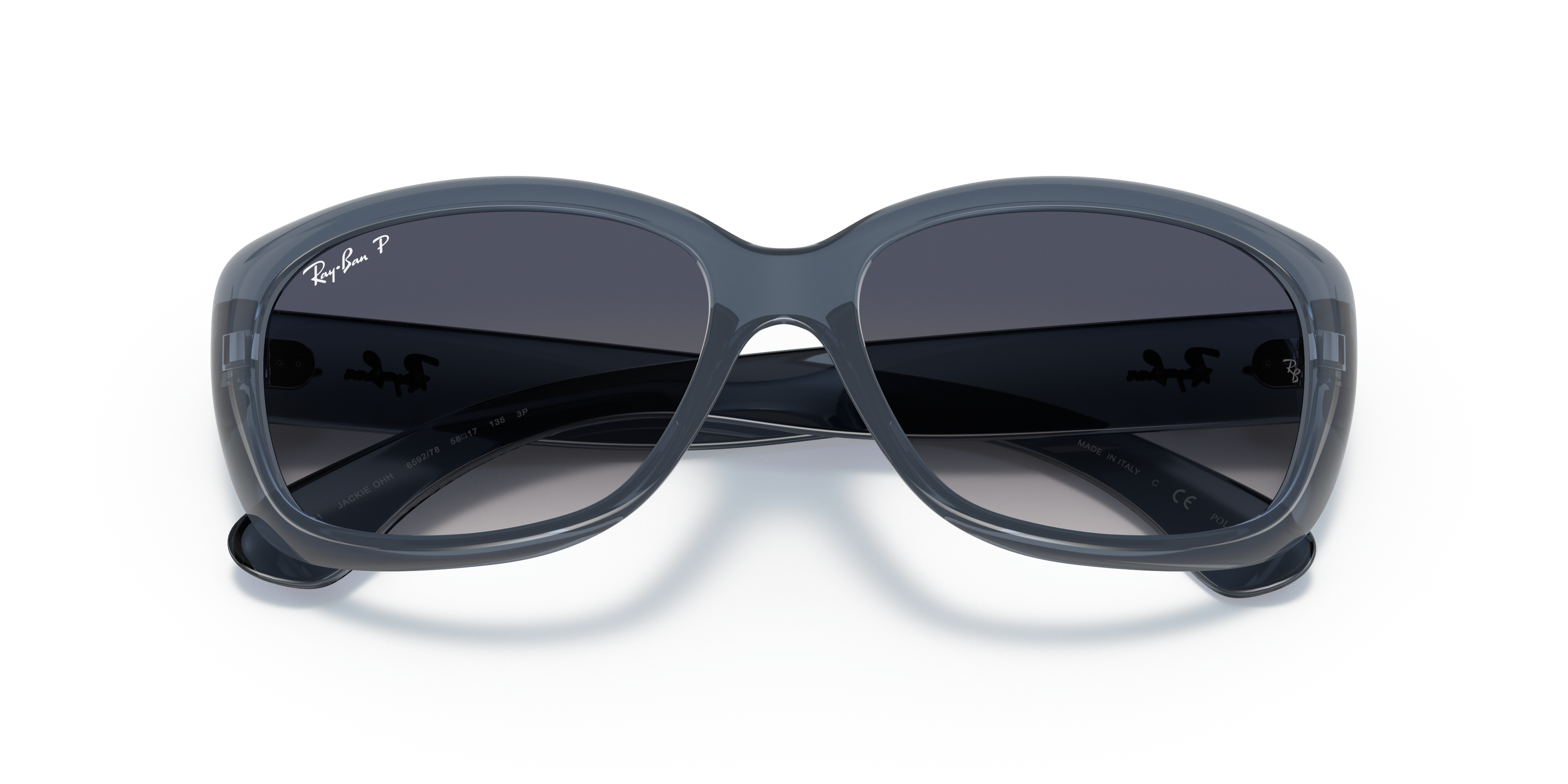 WOMEN'S SUNGLASSES RAY-BAN RB 4101 JACKIE OHH 601 BLACK 