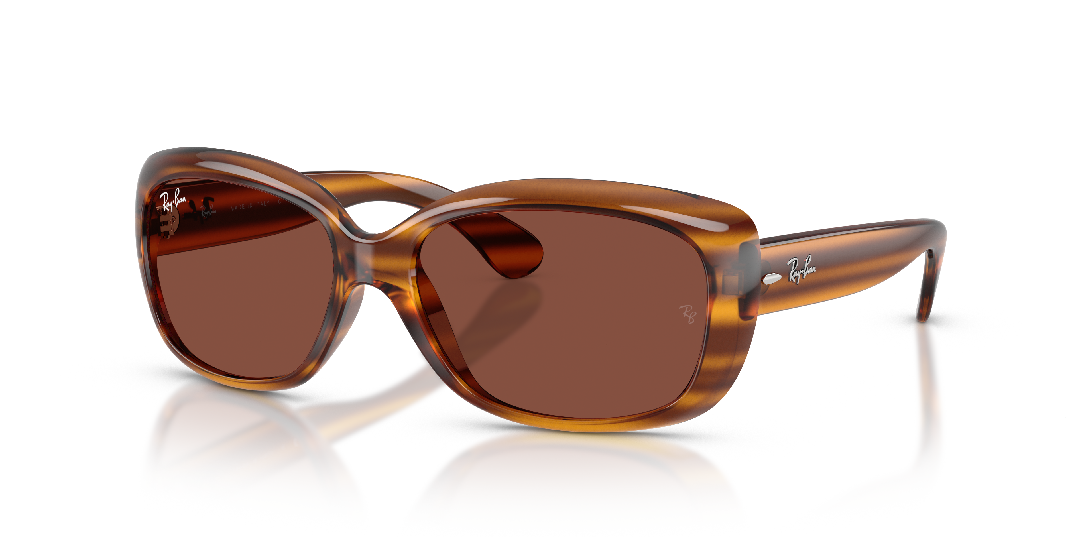 WOMEN'S SUNGLASSES RAY-BAN RB 4101 JACKIE OHH 601 BLACK 