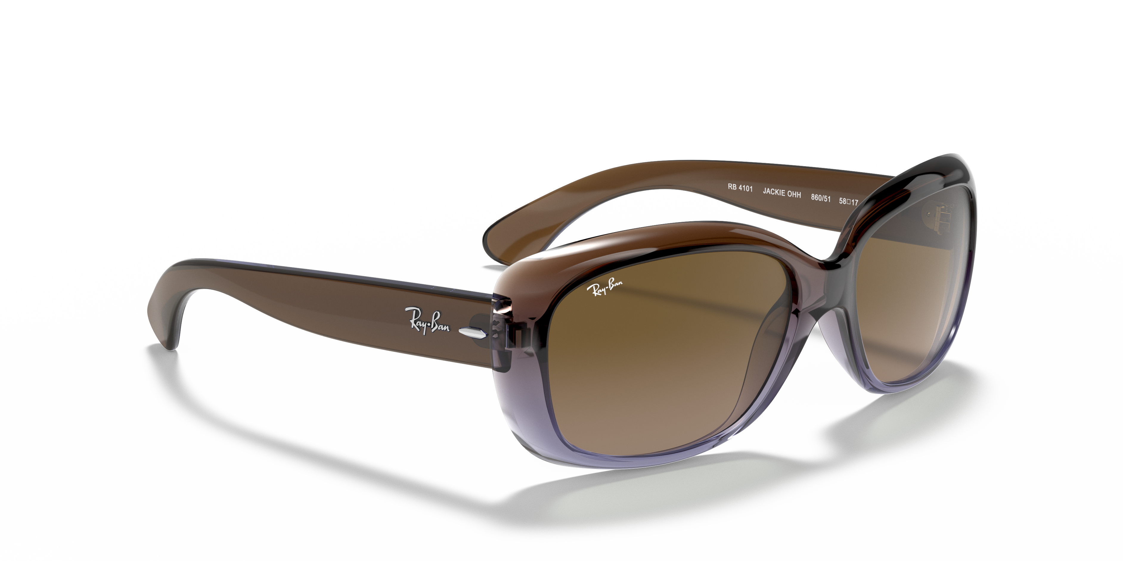 WOMEN'S SUNGLASSES RAY-BAN RB 4101 JACKIE OHH 601 BLACK 